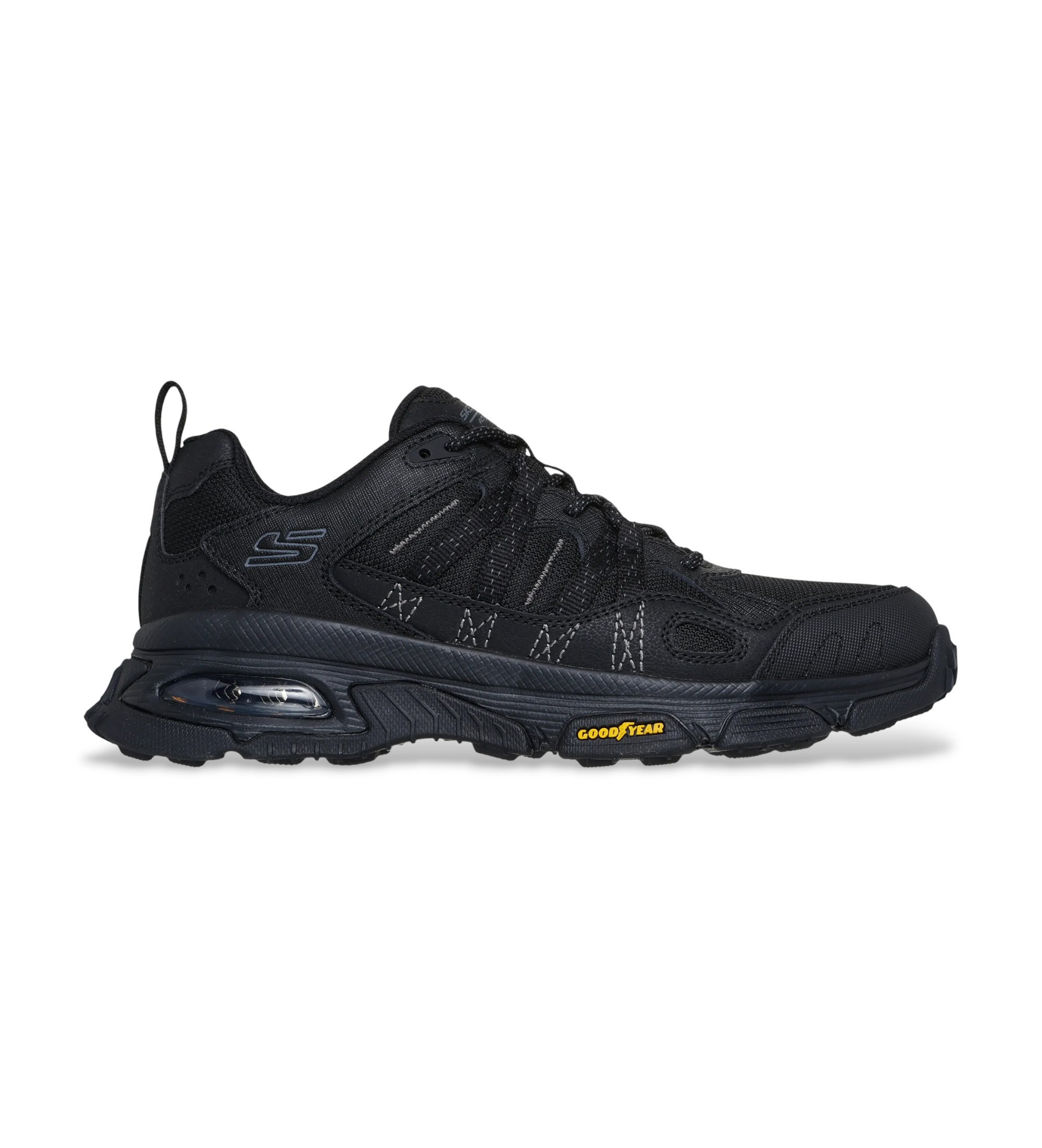 Skechers für Herren. 237211 Turnschuhe Skech Air Envoy Käufer Peak schwarz (41), Wohnung, Schnürsenkel, Lässig
