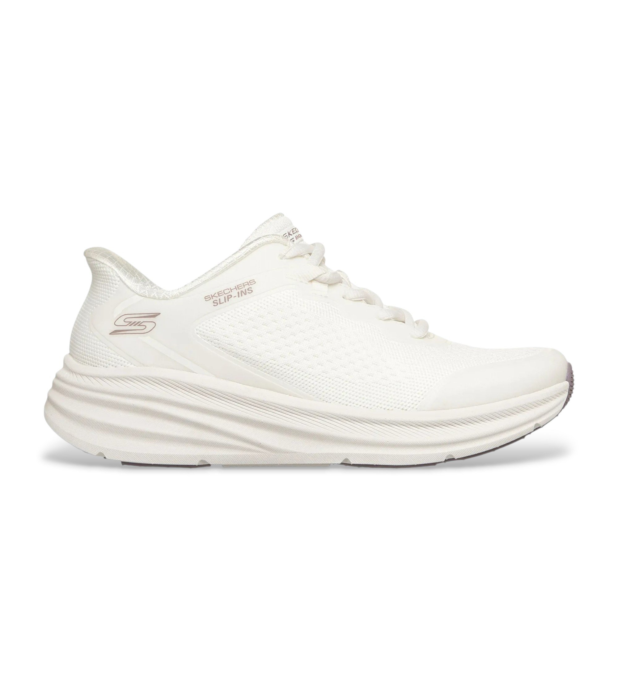 Skechers für Damen. 117756 Slip-ins Sneaker: BOBS Skillz - Too Essential weiß (36), Wohnung, Schnürsenkel, Lässig