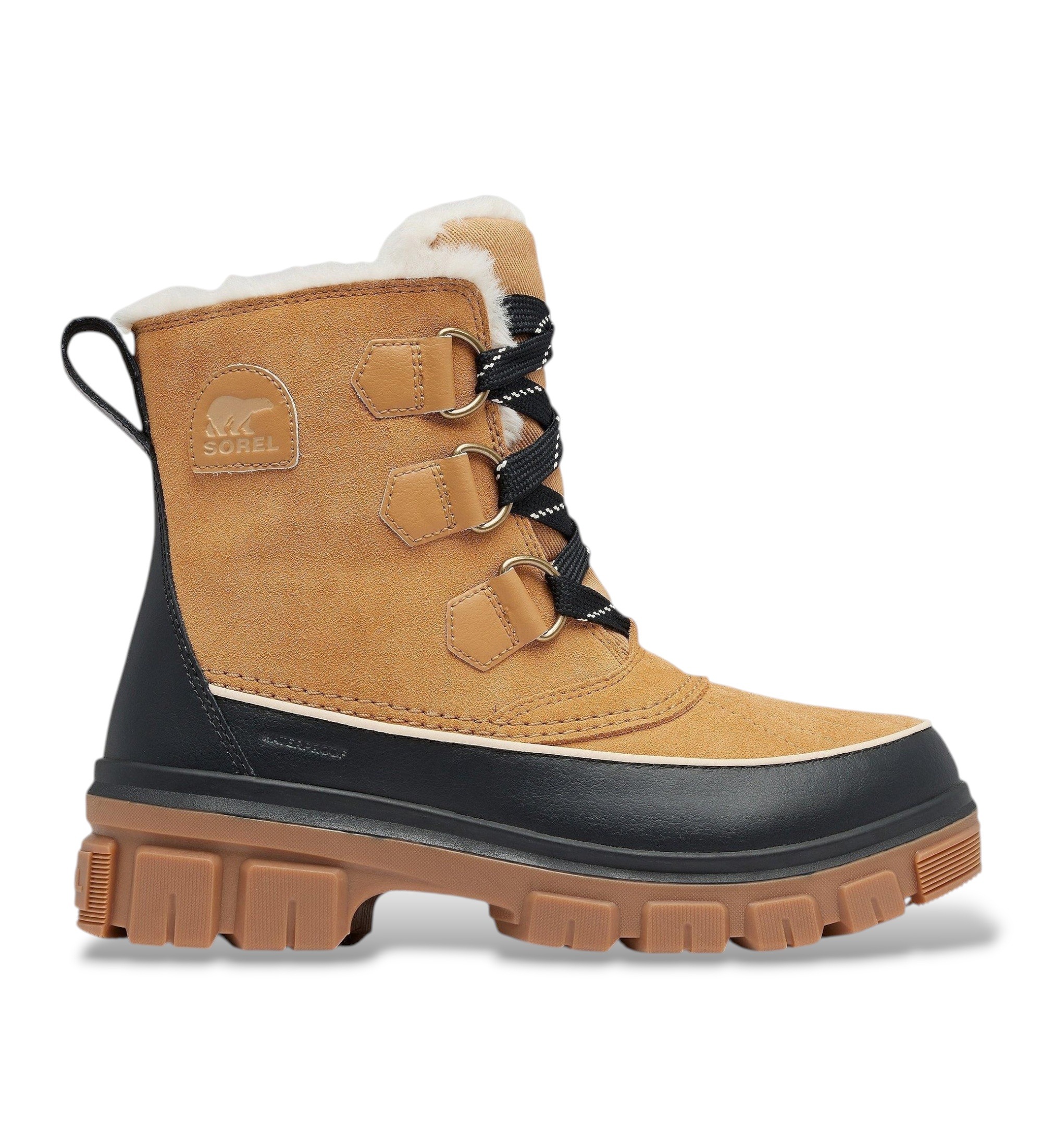 Sorelvoor vrouwen. 2106701373 Torino V laarzen bruin (40), Plat, Veters, Casual