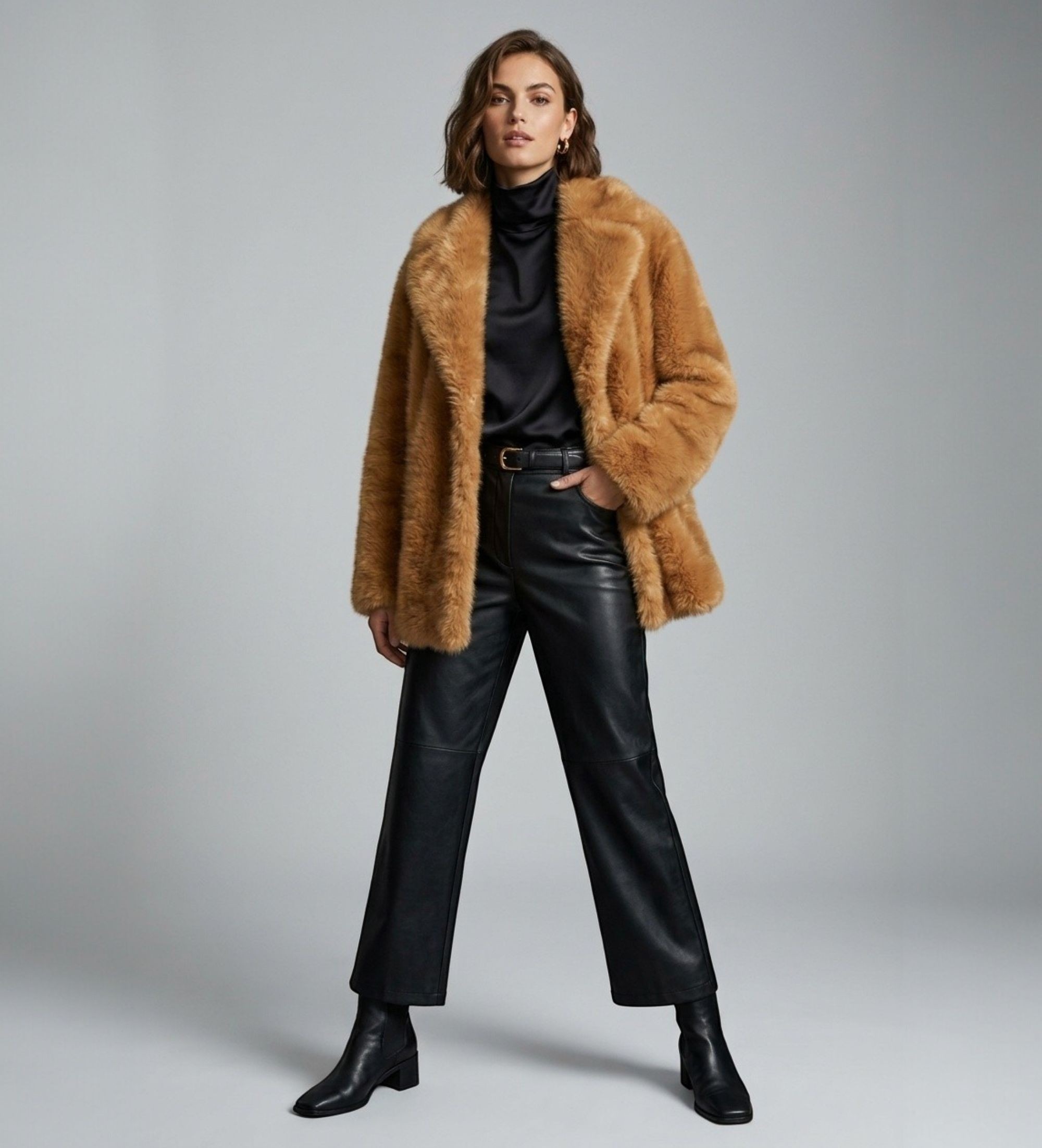 Stand Studiovoor vrouwen. 66791-9056 Vanja Jacket (36), Bruin, Casual, Polyester