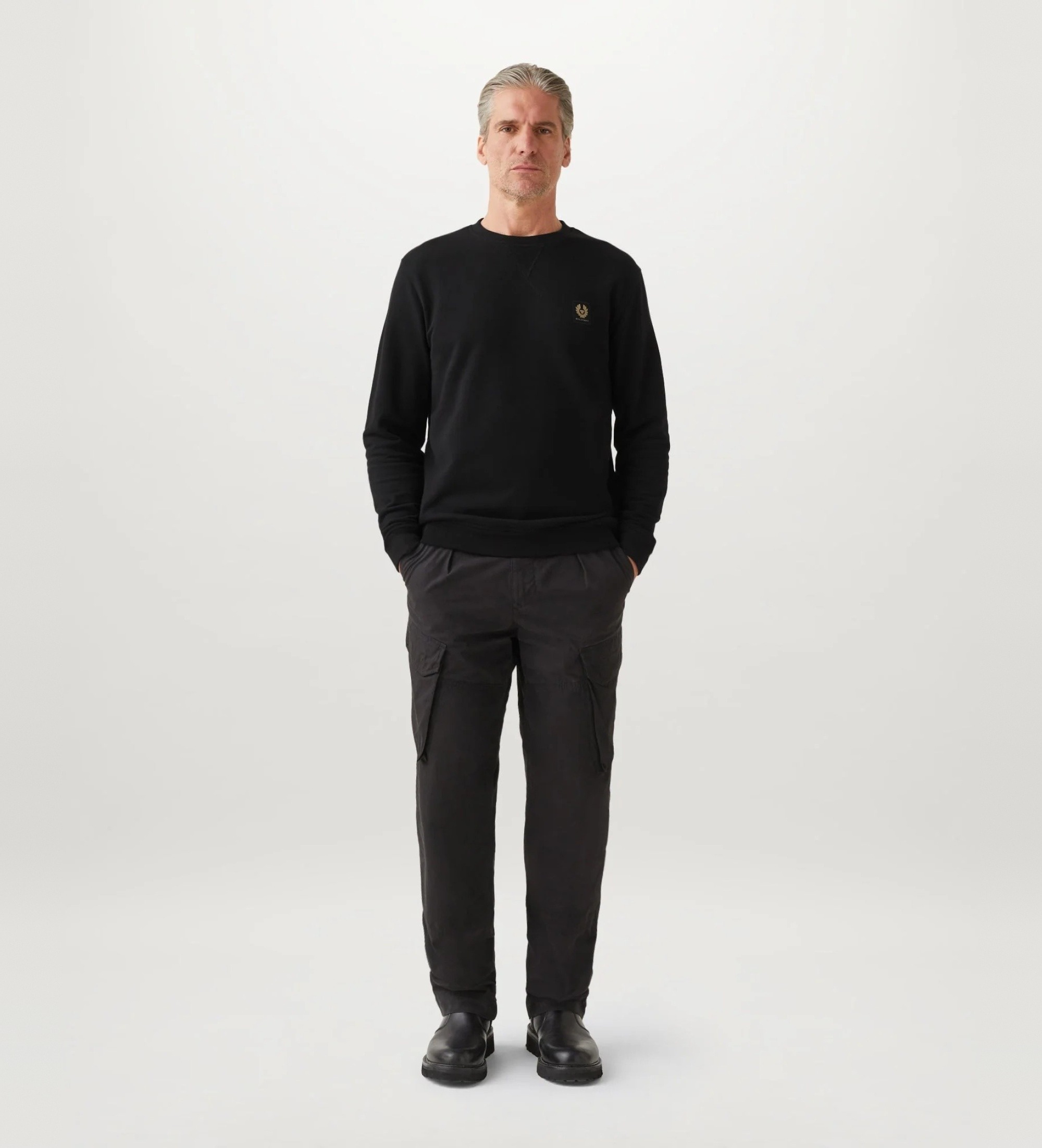 Belstaff für Herren. 106568 Sweatshirt schwarz (M), Lässig, Baumwolle