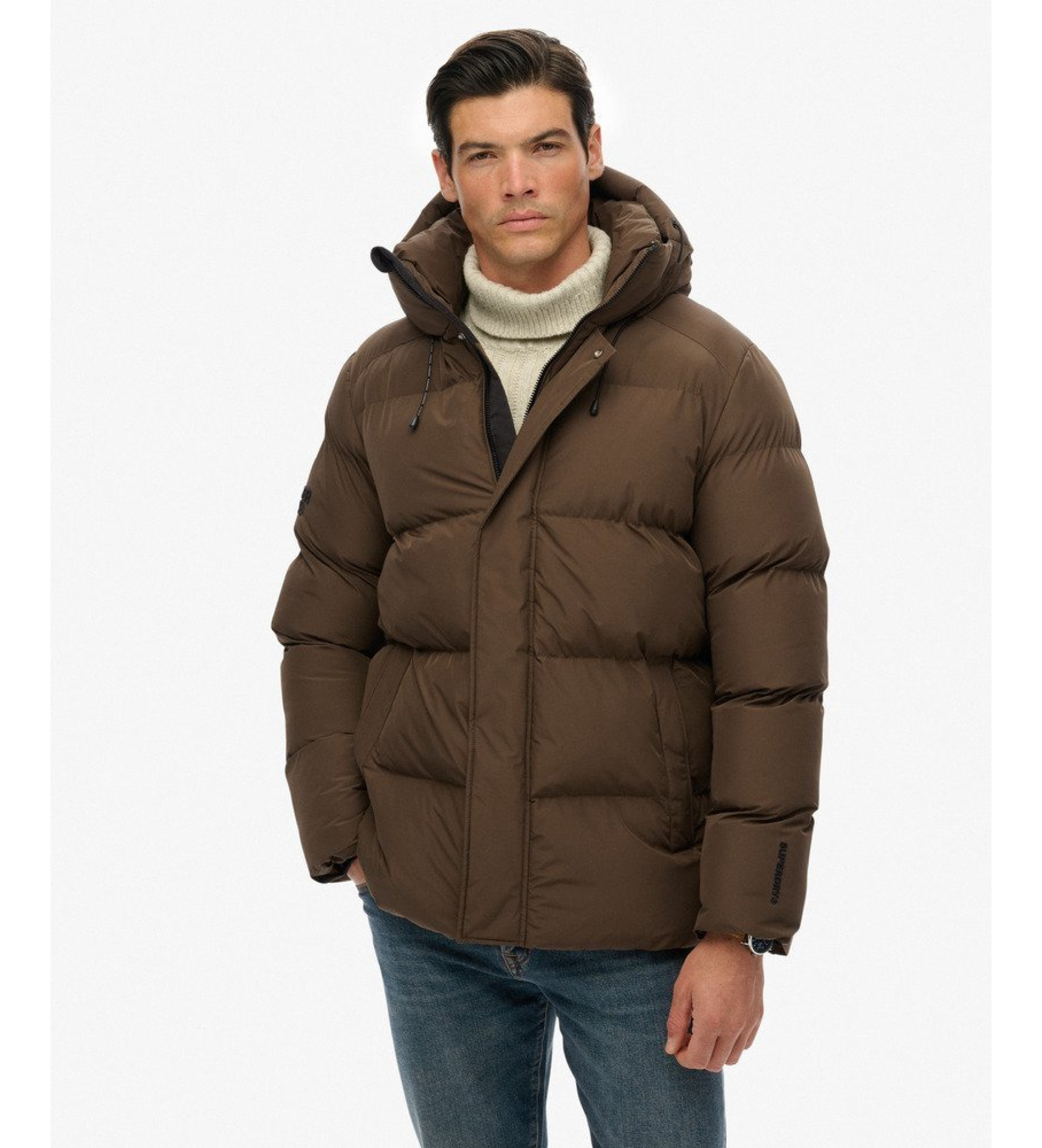 Superdry für Herren. M5012285A Brown Five Coat (XXL), Braun, Lässig, Recyceltes Polyester, Nachhaltig