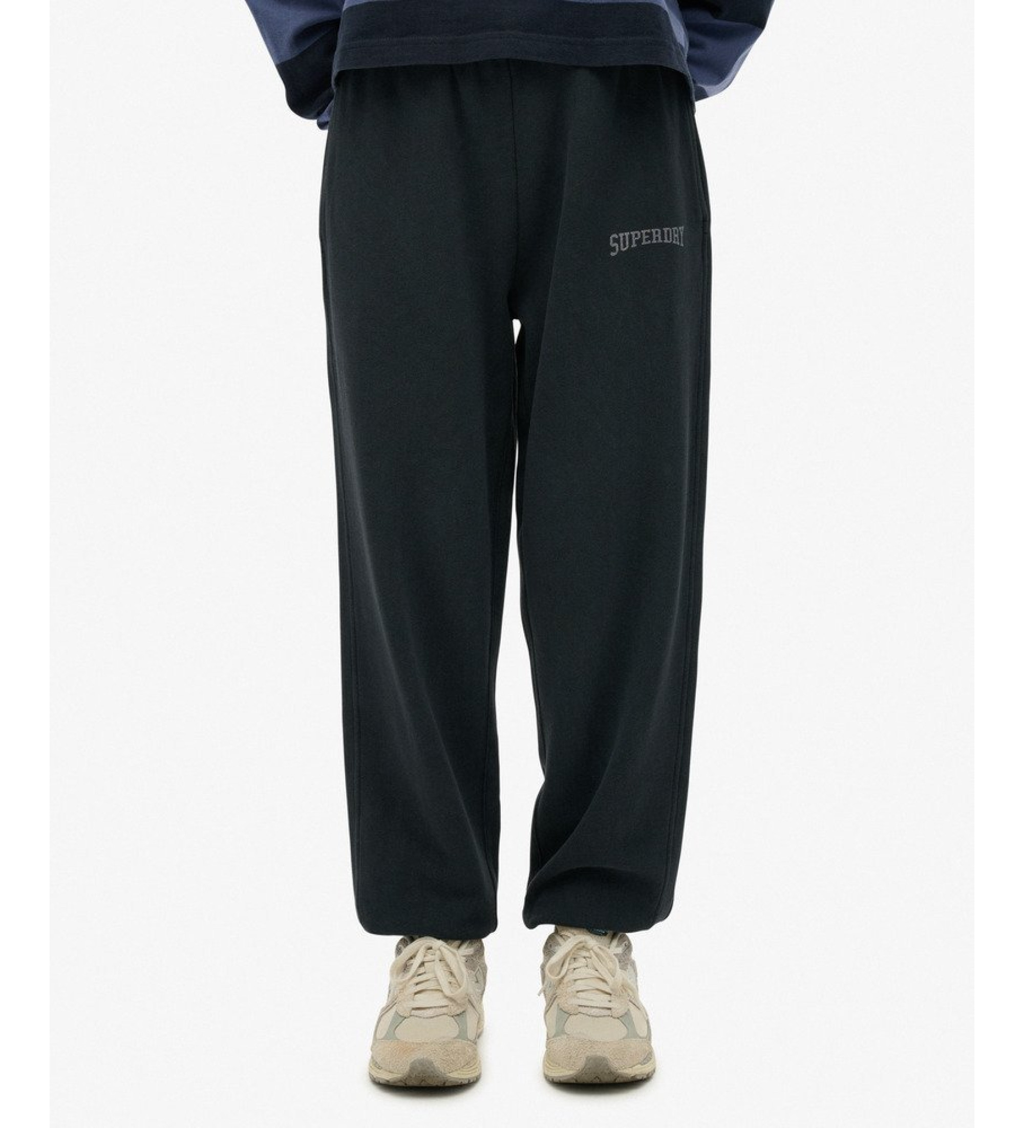 Superdry für Damen. W7011169A Boyfriend Jogger-Hose navy (XXS), Lässig, Baumwolle, Marine