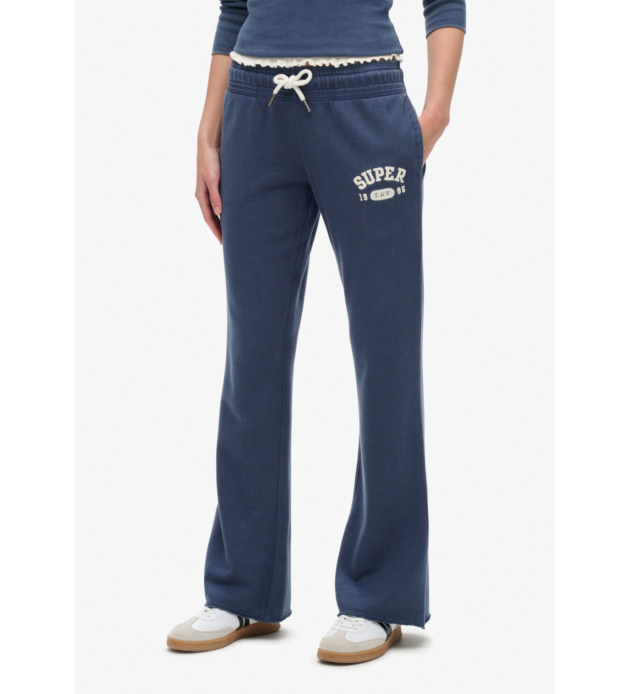 Superdry für Damen. W7011094A Sportliche Jogginghosen navy (XS), Lässig, Baumwolle, Marine