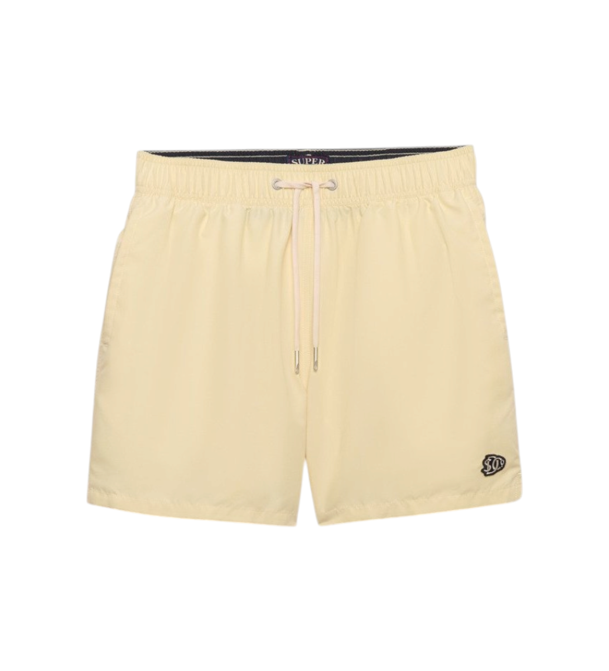 Superdry für Herren. M3010267A Bademode Gesticktes Logo 15 gelb (S), Strandbekleidung, Recyceltes Polyester