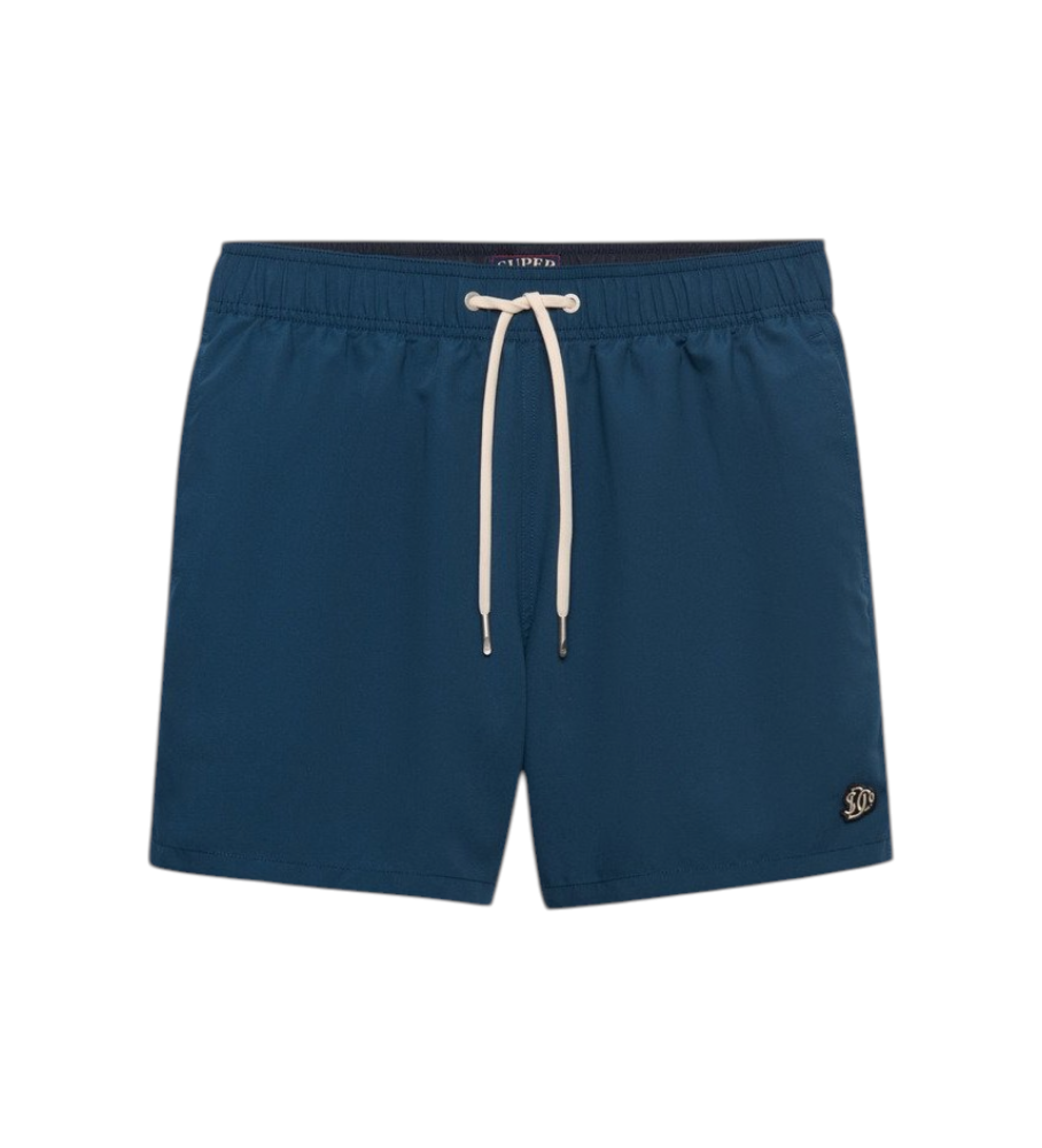 Superdry für Herren. M3010267A Gesticktes Logo 15 navy Badeanzug (XL), Strandbekleidung, Recyceltes Polyester, Marine