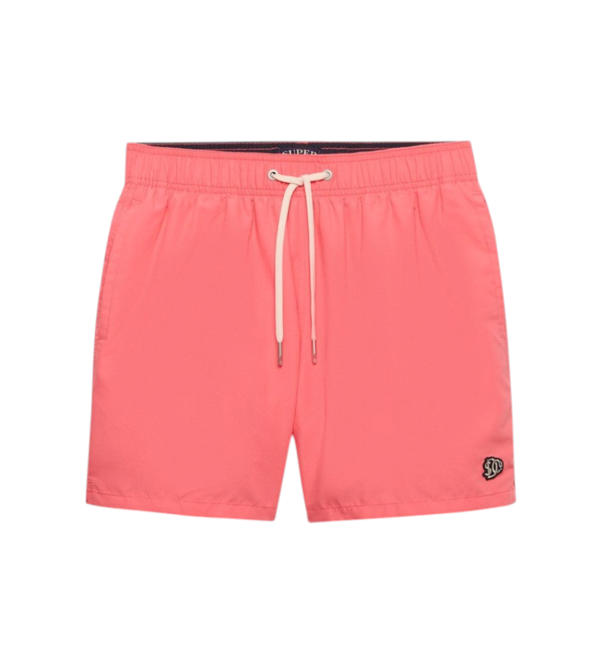 Superdryvoor mannen. M3010267A Geborduurd logo 15 koraal zwempak (XL), Strandkleding, Gerecycled polyester