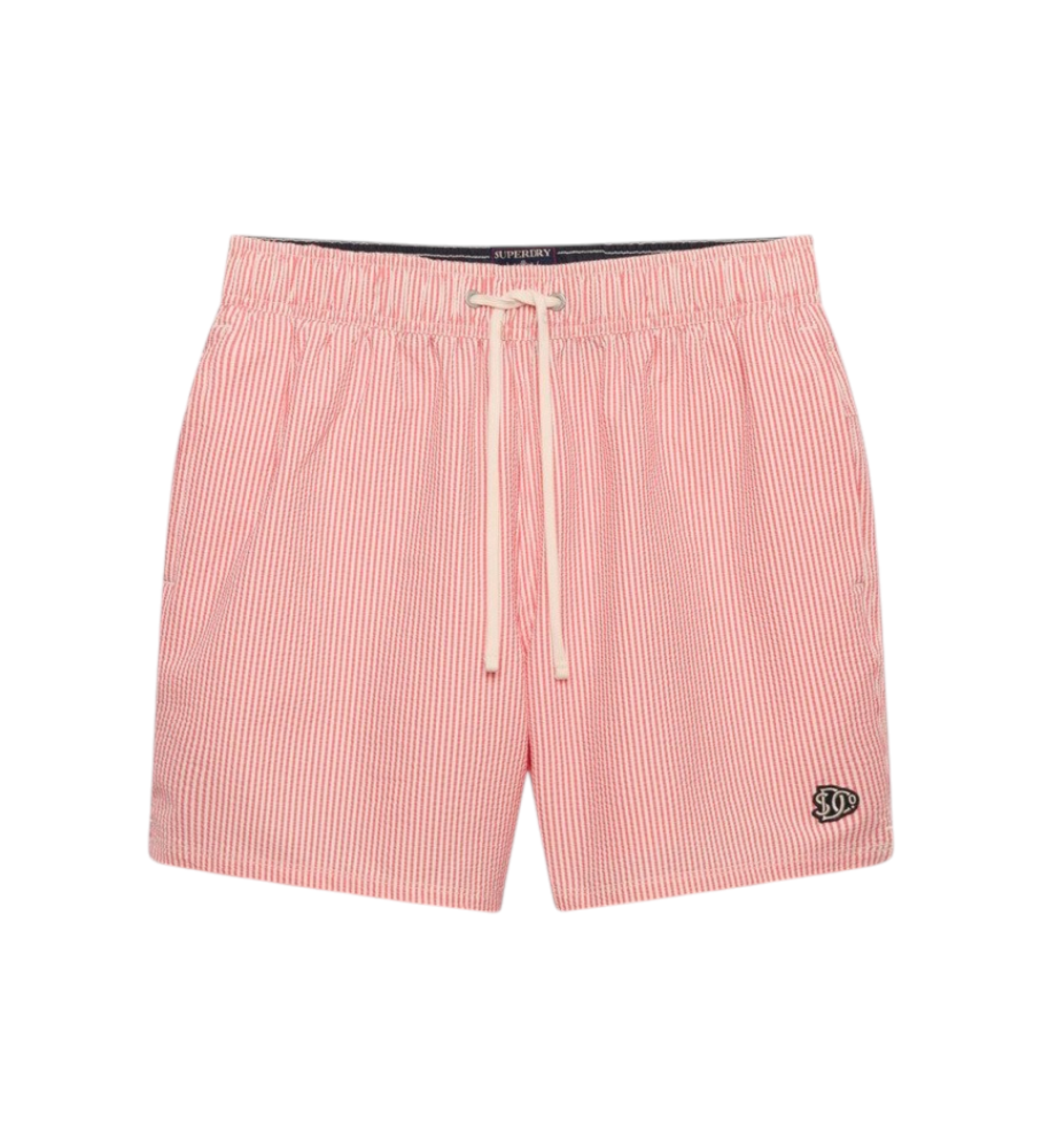 Superdry für Herren. M3010261A Seer Sucker Badeanzug 15 koralle (M), Strandbekleidung, Recyceltes Polyester