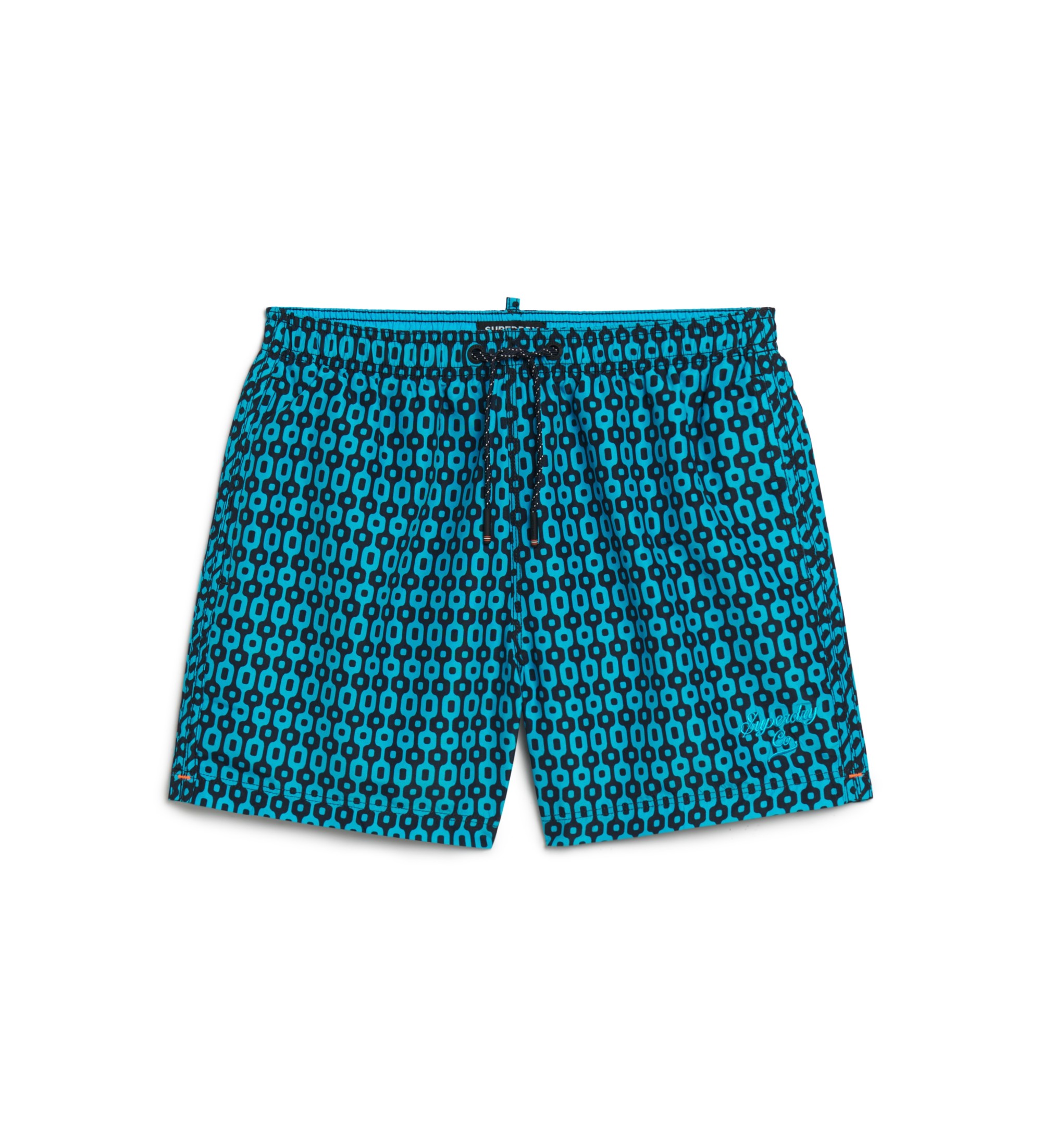 Superdry für Herren. M3010231A Bedruckter Badeanzug aus recyceltem Material blau (S), Strandbekleidung, Recyceltes Polyester, Nachhaltig