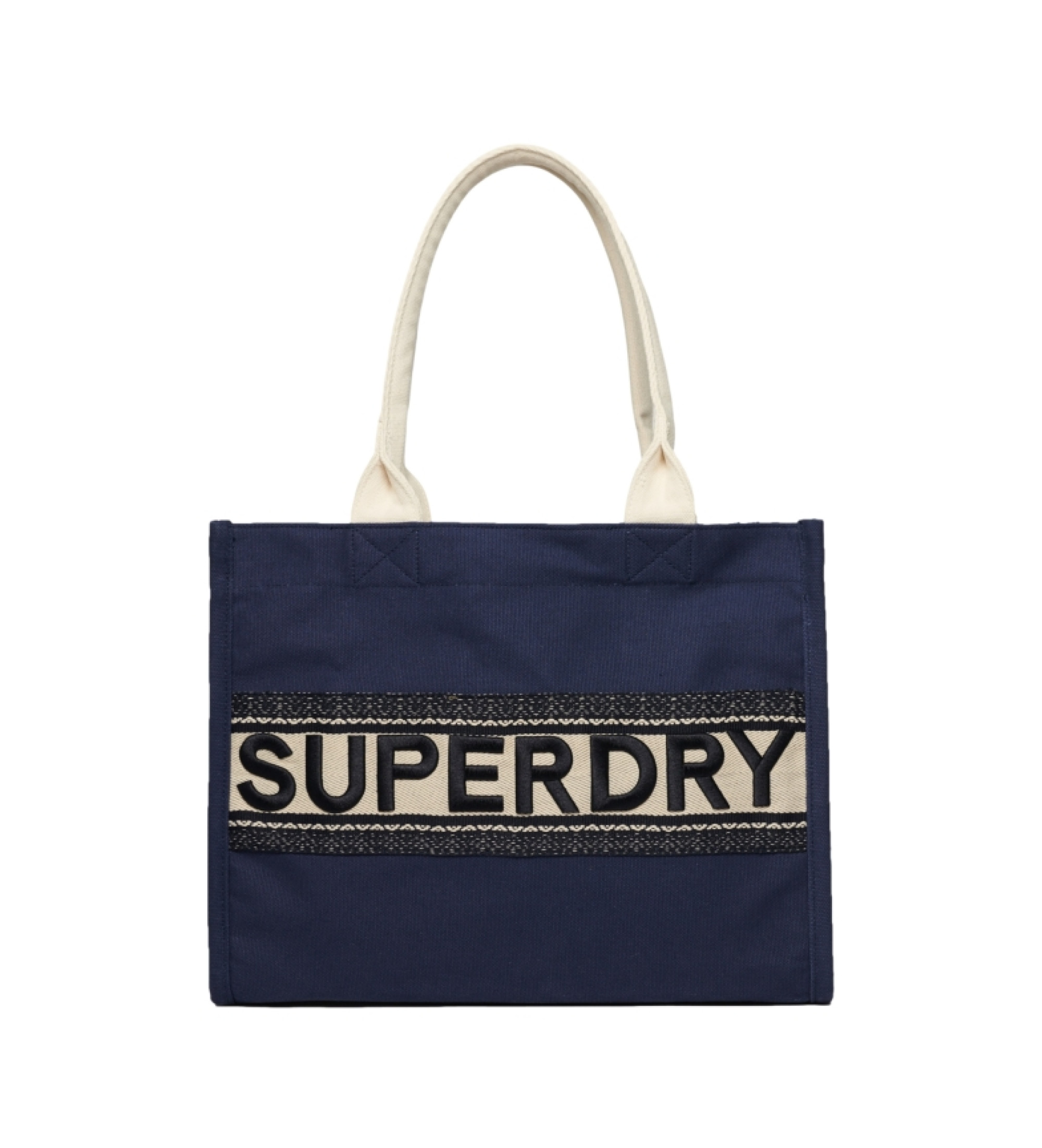 Superdry für Damen. W9110381A Luxe Tasche in Marineblau (OSFA), Lässig, Baumwolle