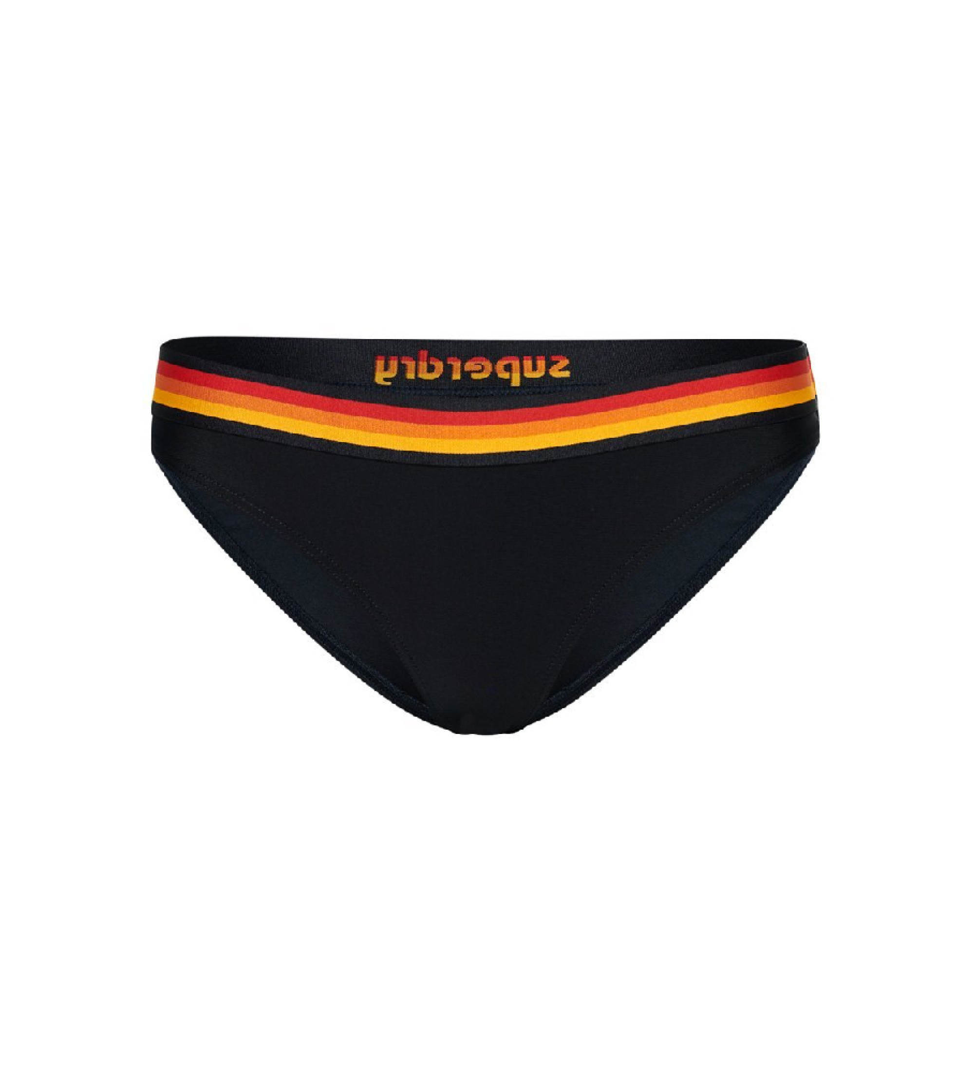 Superdry für Damen. W3010358A Bikinihose mit marinefarbenem Vintage-Logo (XL), Strandbekleidung, Recyceltes Polyester, Nachhaltig