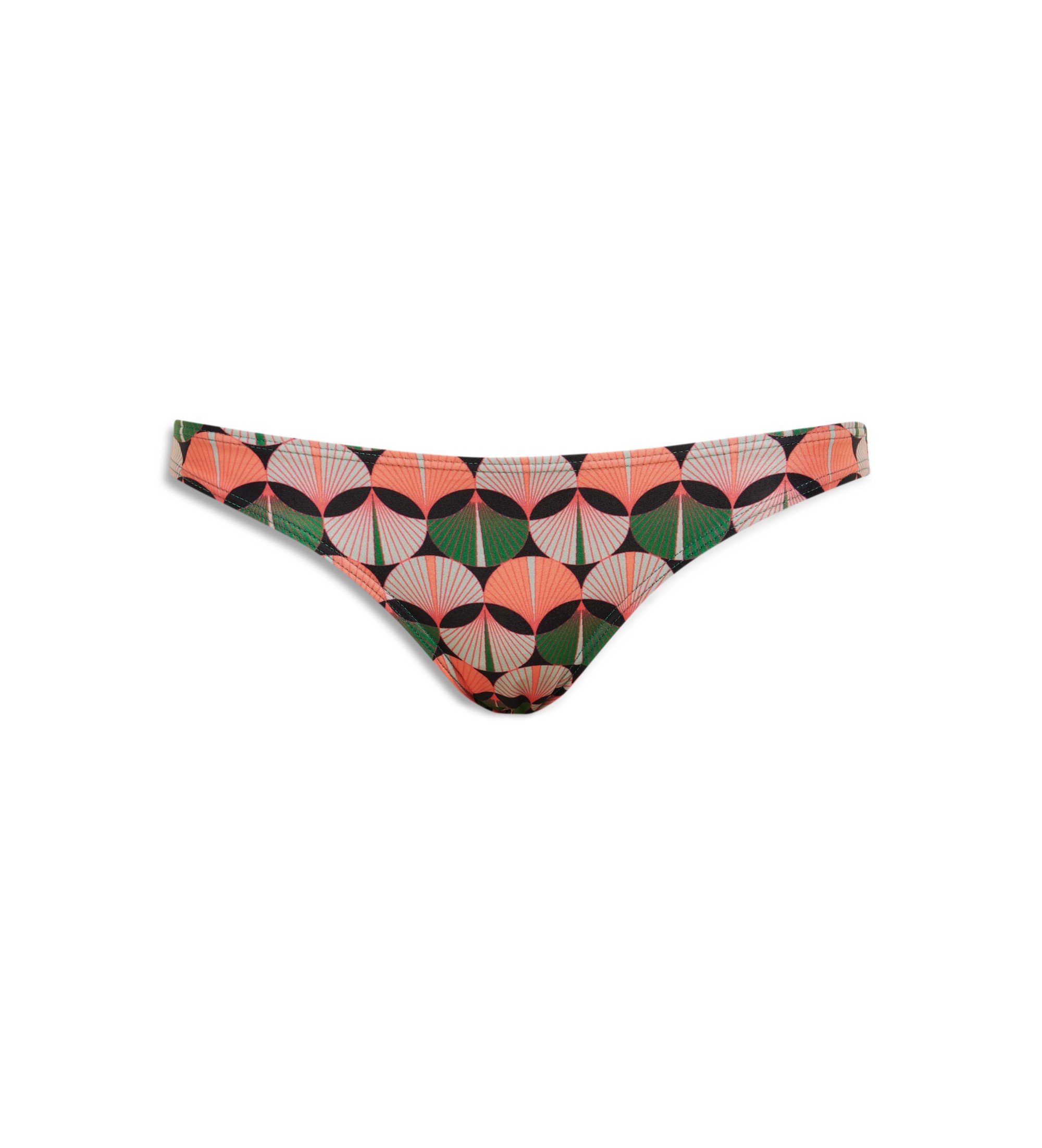 Superdry für Damen. W3010399A Klassische mehrfarbig bedruckte Bikini-Hose (XS), Strandbekleidung, Recyceltes Polyester, Nachhaltig