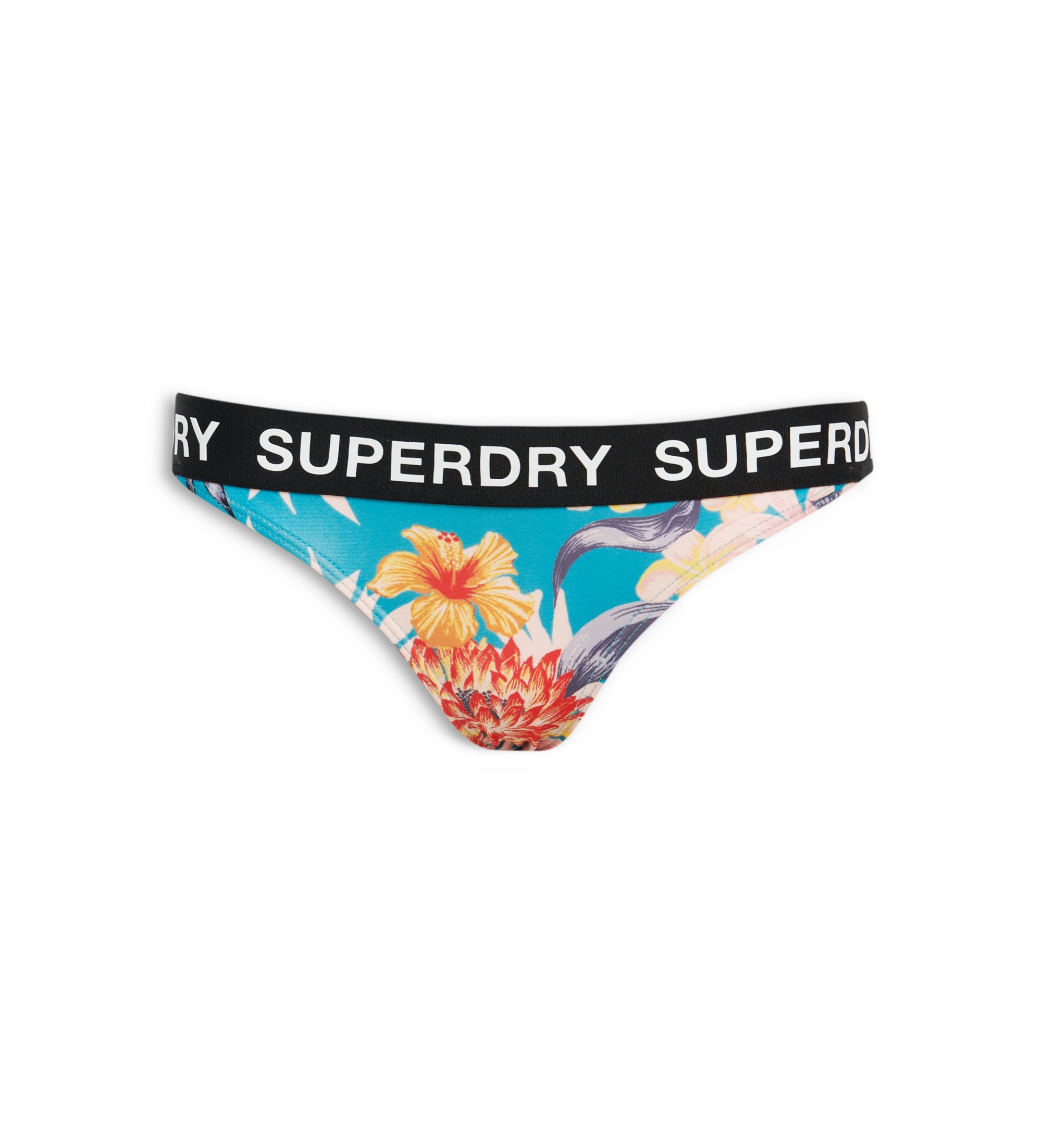 Superdry für Damen. W3010401A Classics Bikiniunterteil mehrfarbig (S), Strandbekleidung, Recyceltes Polyester, Nachhaltig