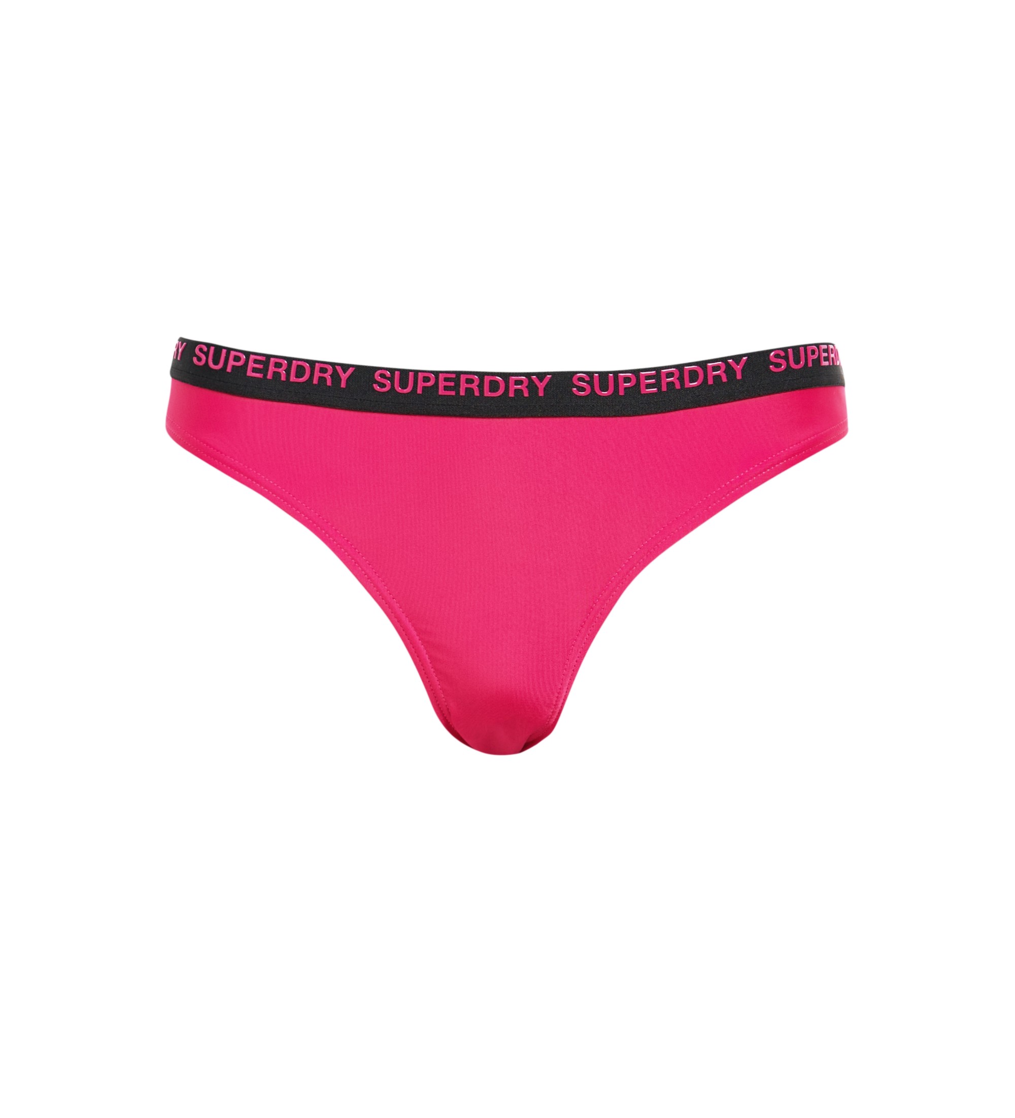 Superdryvoor vrouwen. W3010390A Stretchy bikinibroekje met een gedurfde snit in roze (XS), Strandkleding, Gerecycled polyester, Duurzaam
