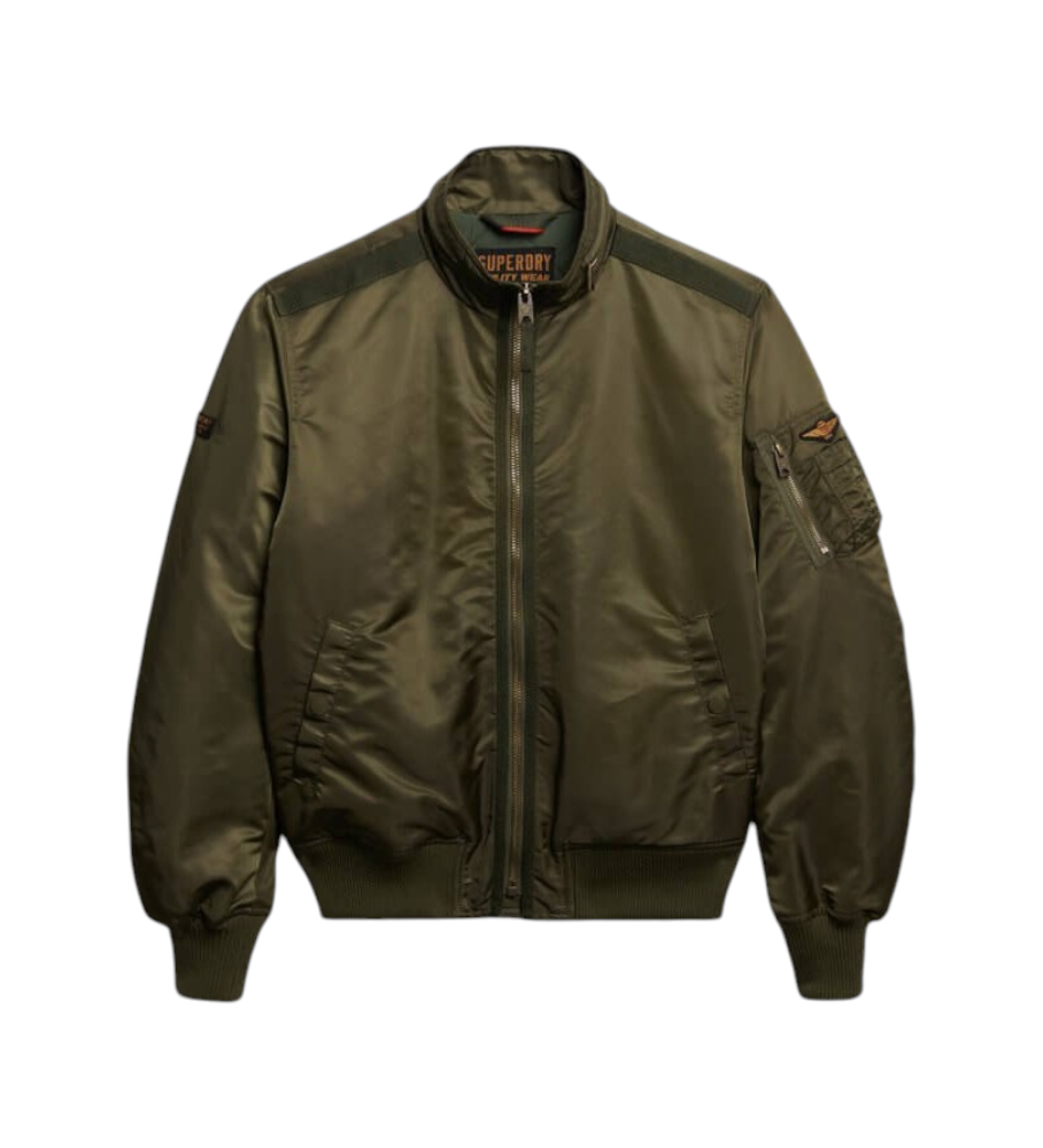 Superdry für Herren. M5012356A Bomberjacke grün (XL), Lässig, Polyamid