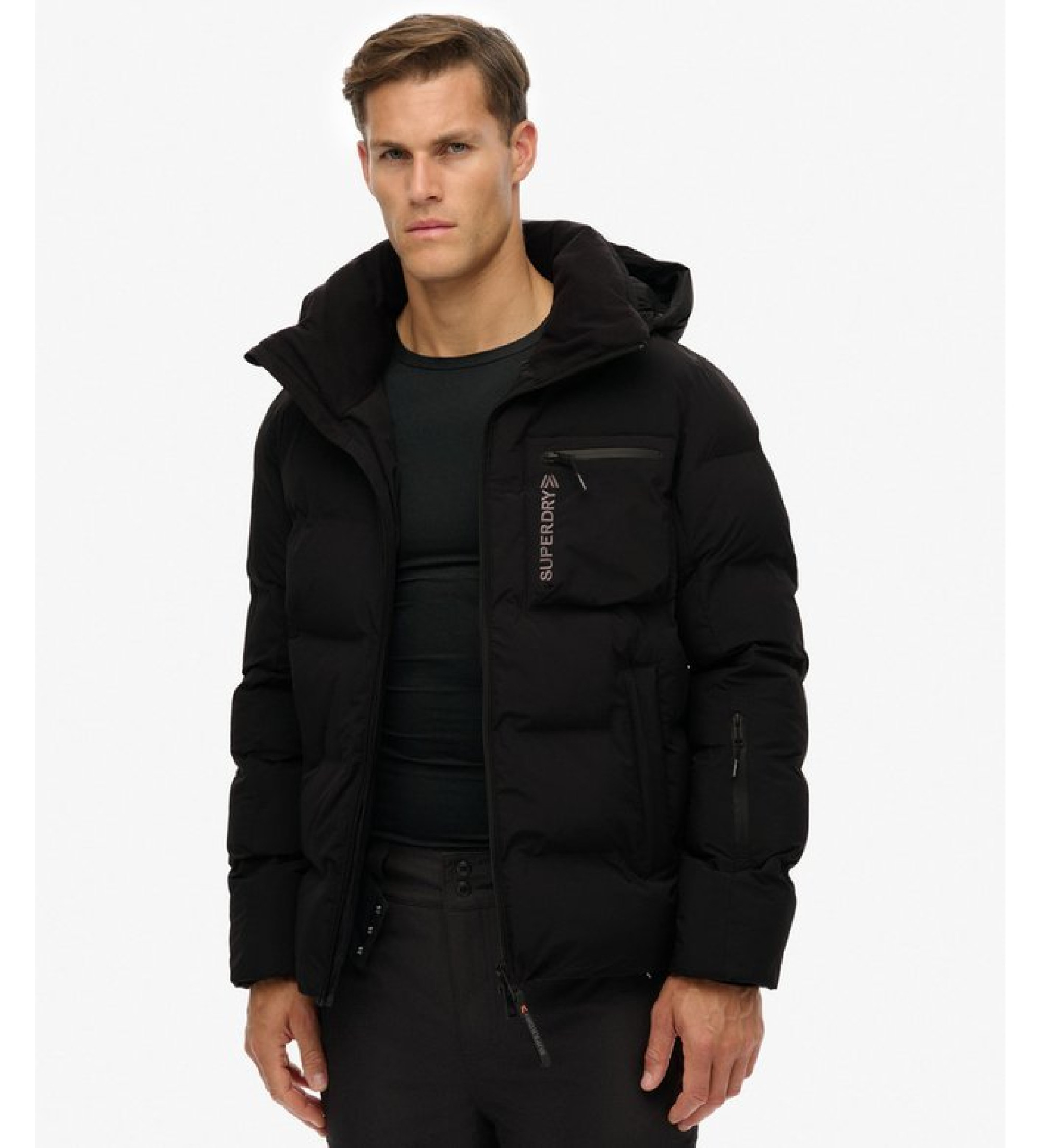 Superdry für Herren. MS110188A Ski Sports Washed Jacket schwarz (M), Lässig, Sportlich, Polyester, Schnee