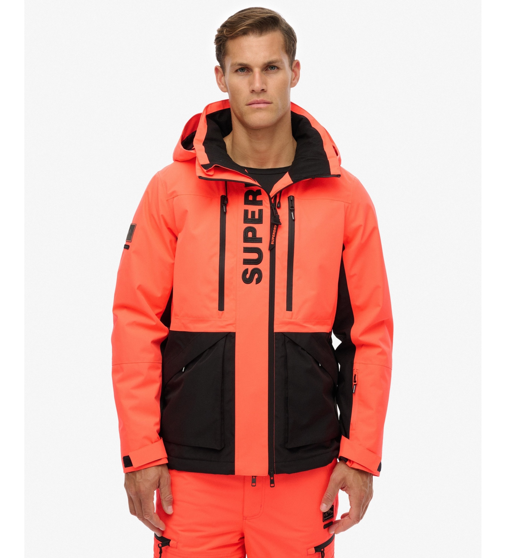 Superdry für Herren. MS110191A Jacke Ultimate Freestyle Koralle (XXL), Draußen, Recyceltes Polyester