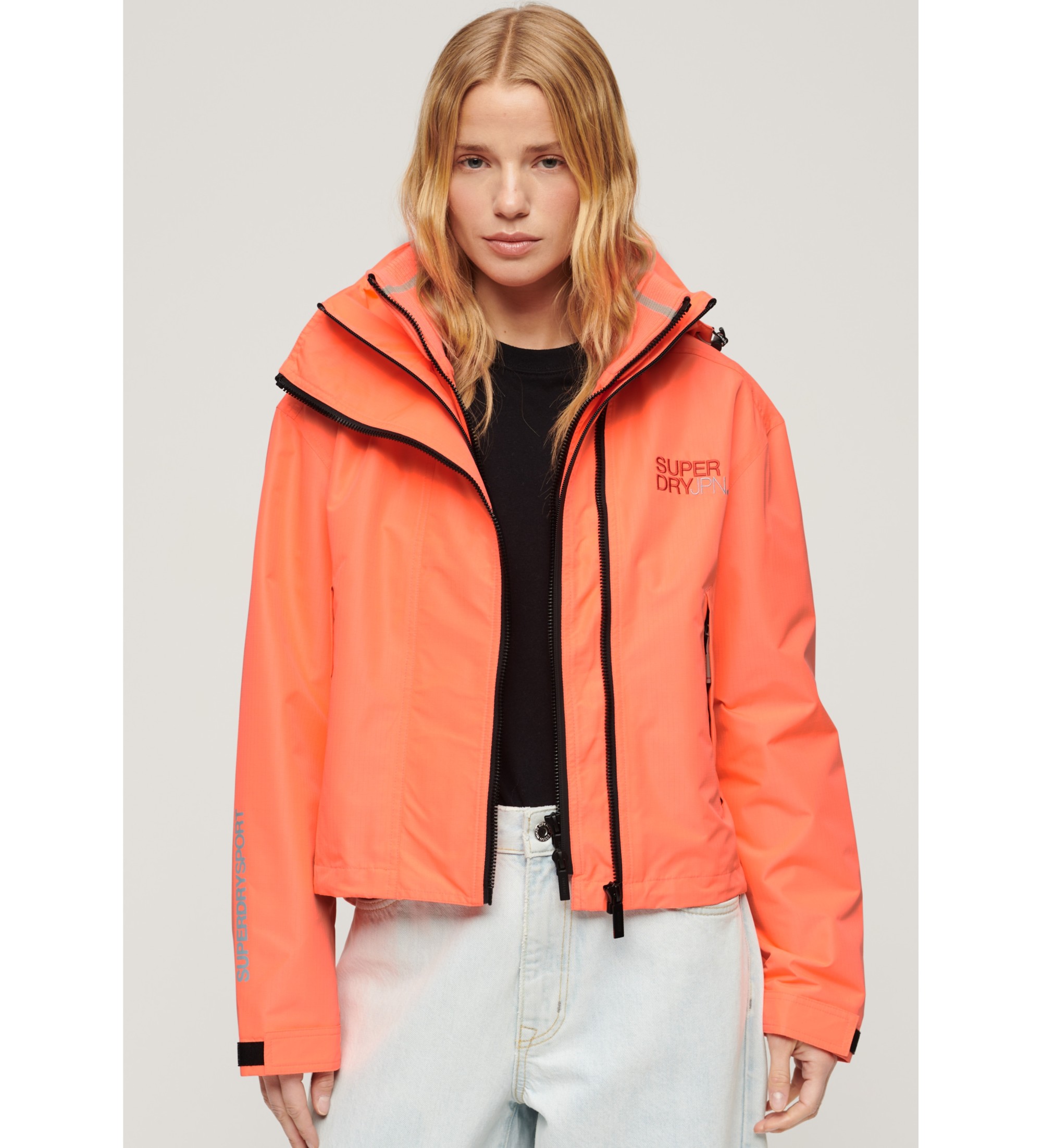 Superdry für Damen. W5011655A Windbreaker Jacke orange (S), Lässig, Polyester, Langarm