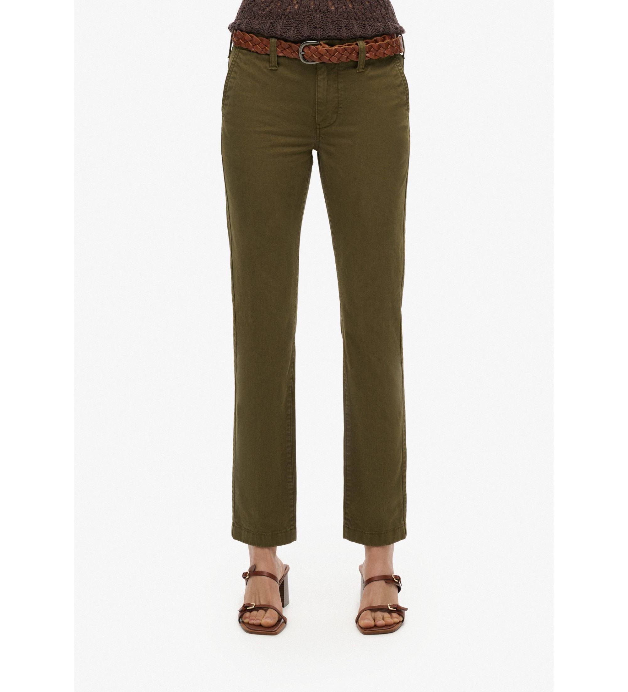 Superdry für Damen. W7011069A Grüner mittlerer Schuss Chinesisch (26/30), Lässig, Baumwolle