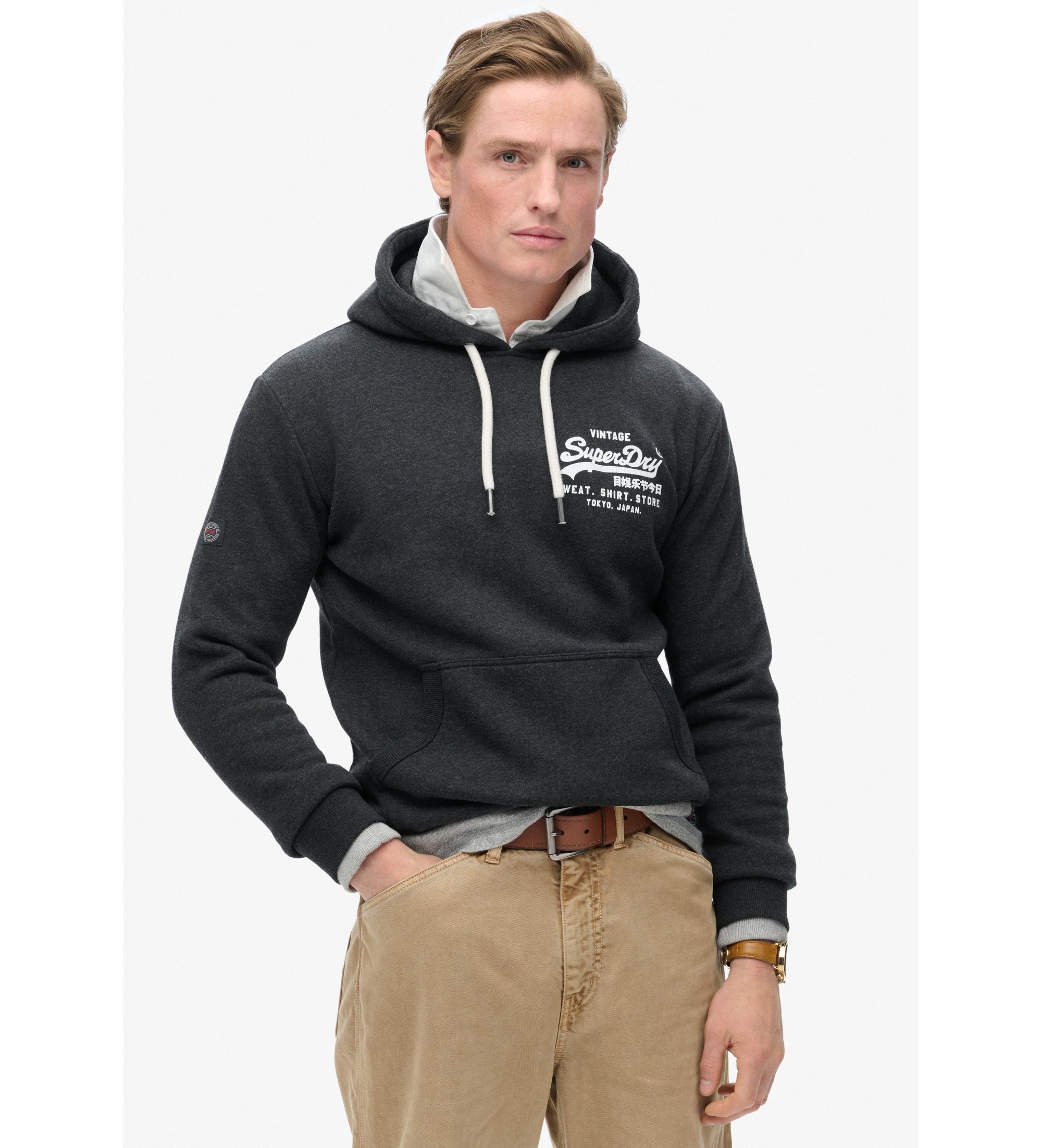 Superdry für Herren. M2013706A Sweatshirt Classic Vl Grafik schwarz (M), Lässig, Baumwolle