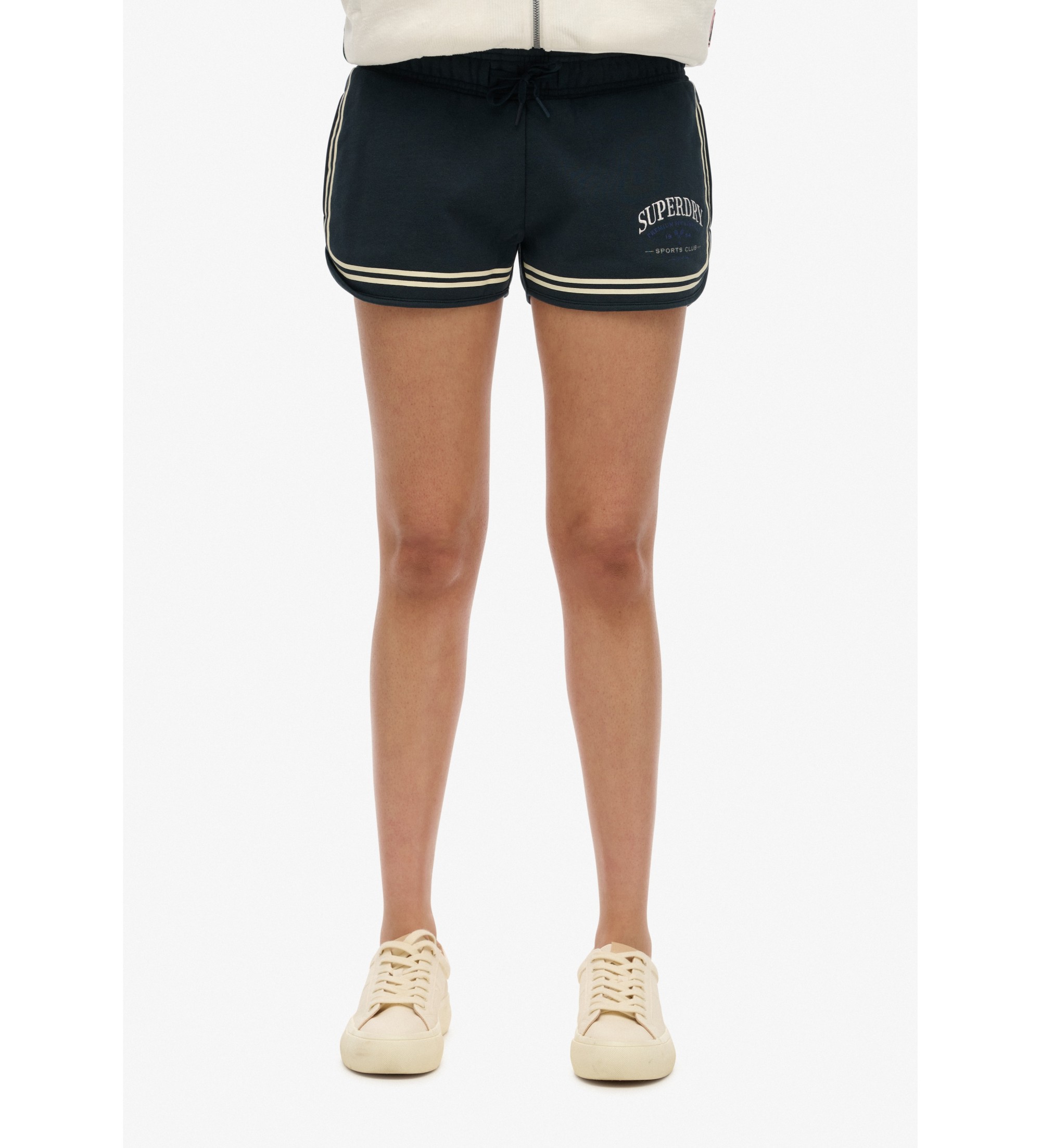 Superdry für Damen. W7110458A Club Racer Shorts navy (M), Lässig, Baumwolle, Marine