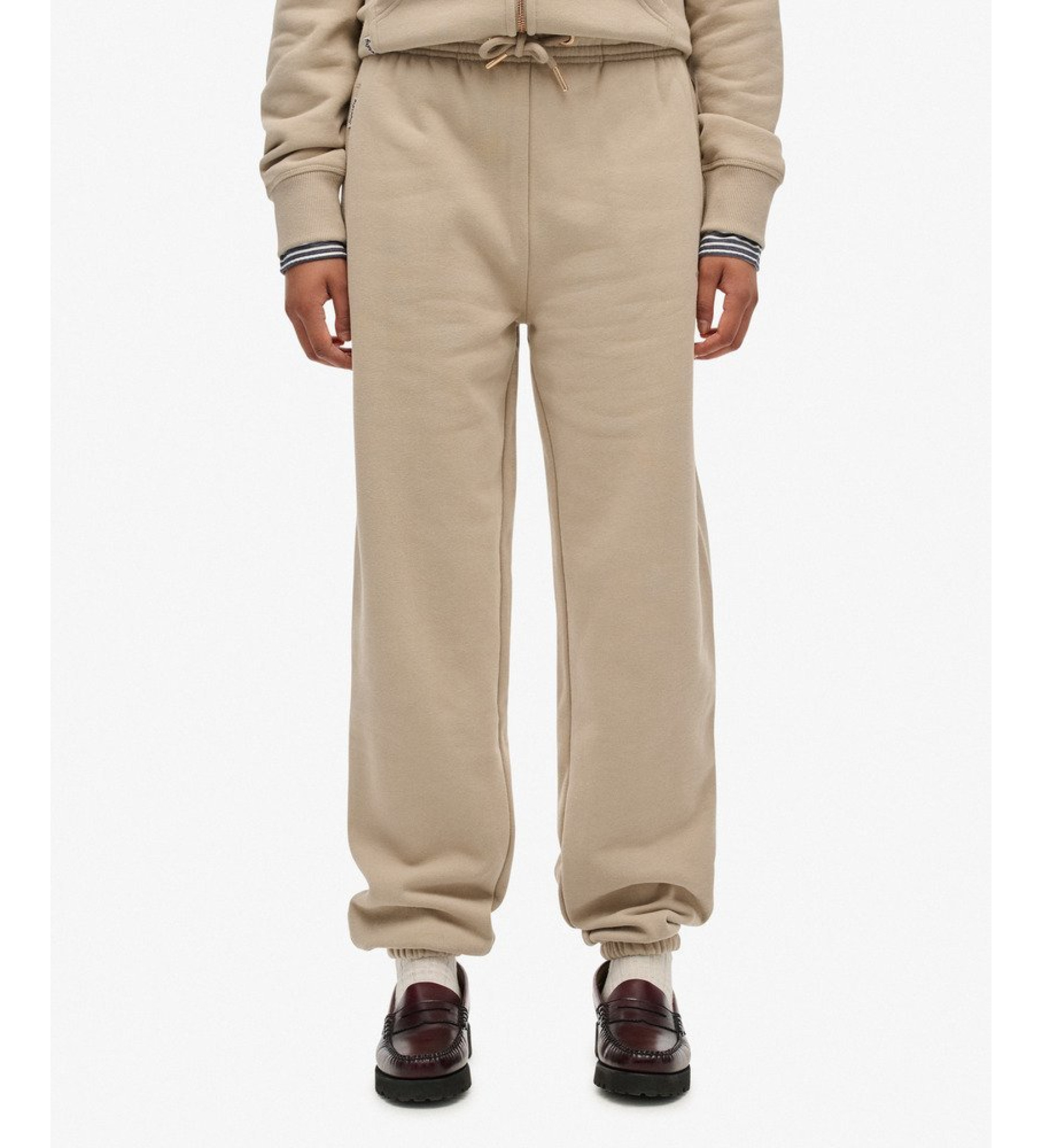 Superdry für Damen. W7011266A Jogger Essential Hose beige (L), Lässig, Baumwolle