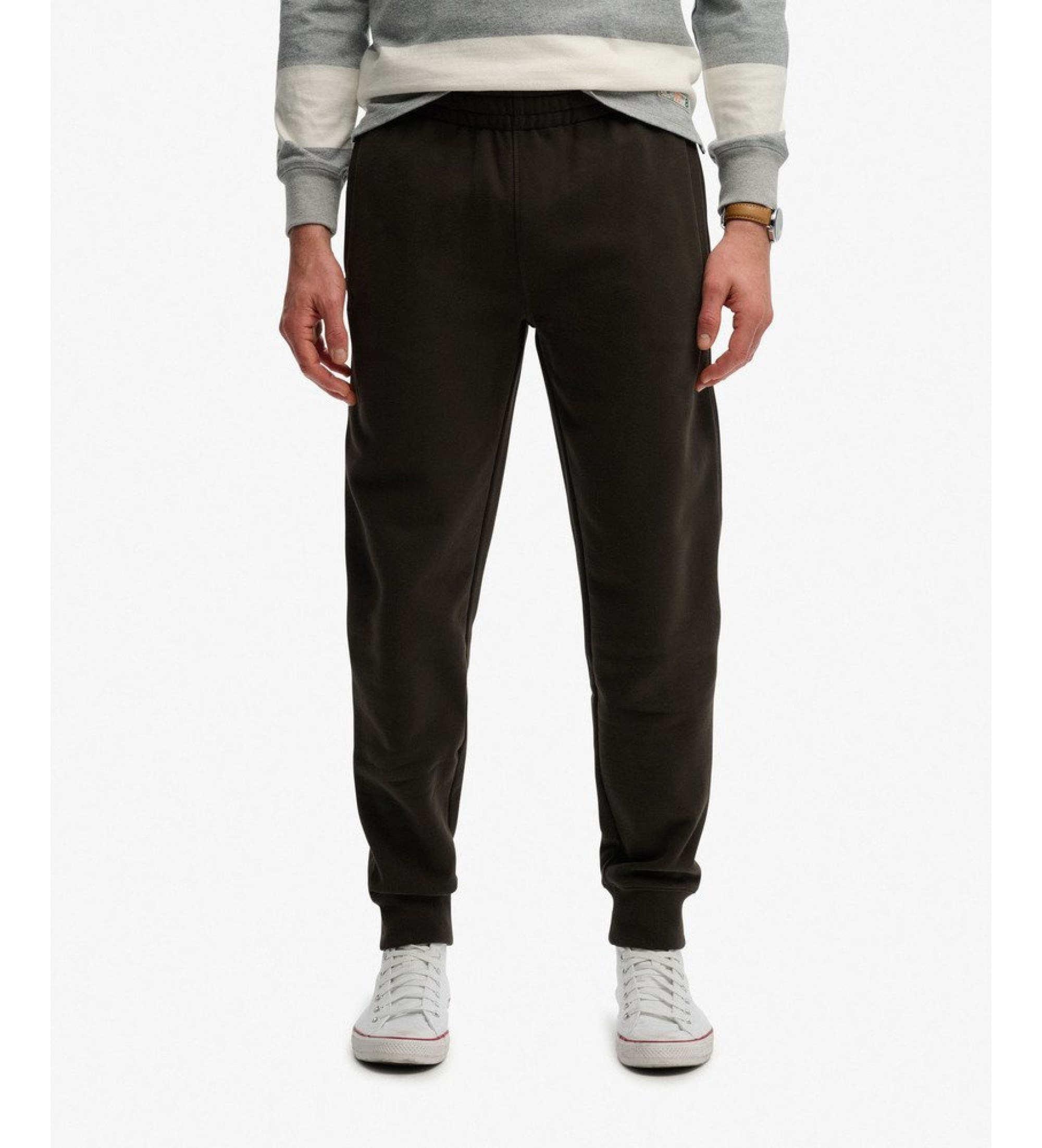 Superdry für Herren. M7011323A Essential Logo-Hose grün (XL), Lässig, Baumwolle