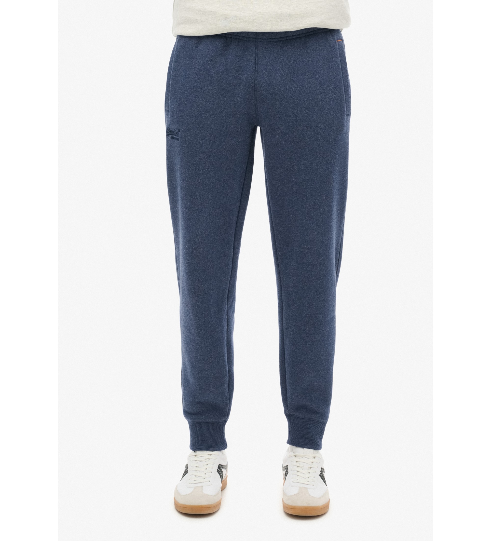 Superdry für Herren. M7011170A Jogginghose mit Logo Essential blau (S), Lässig, Baumwolle