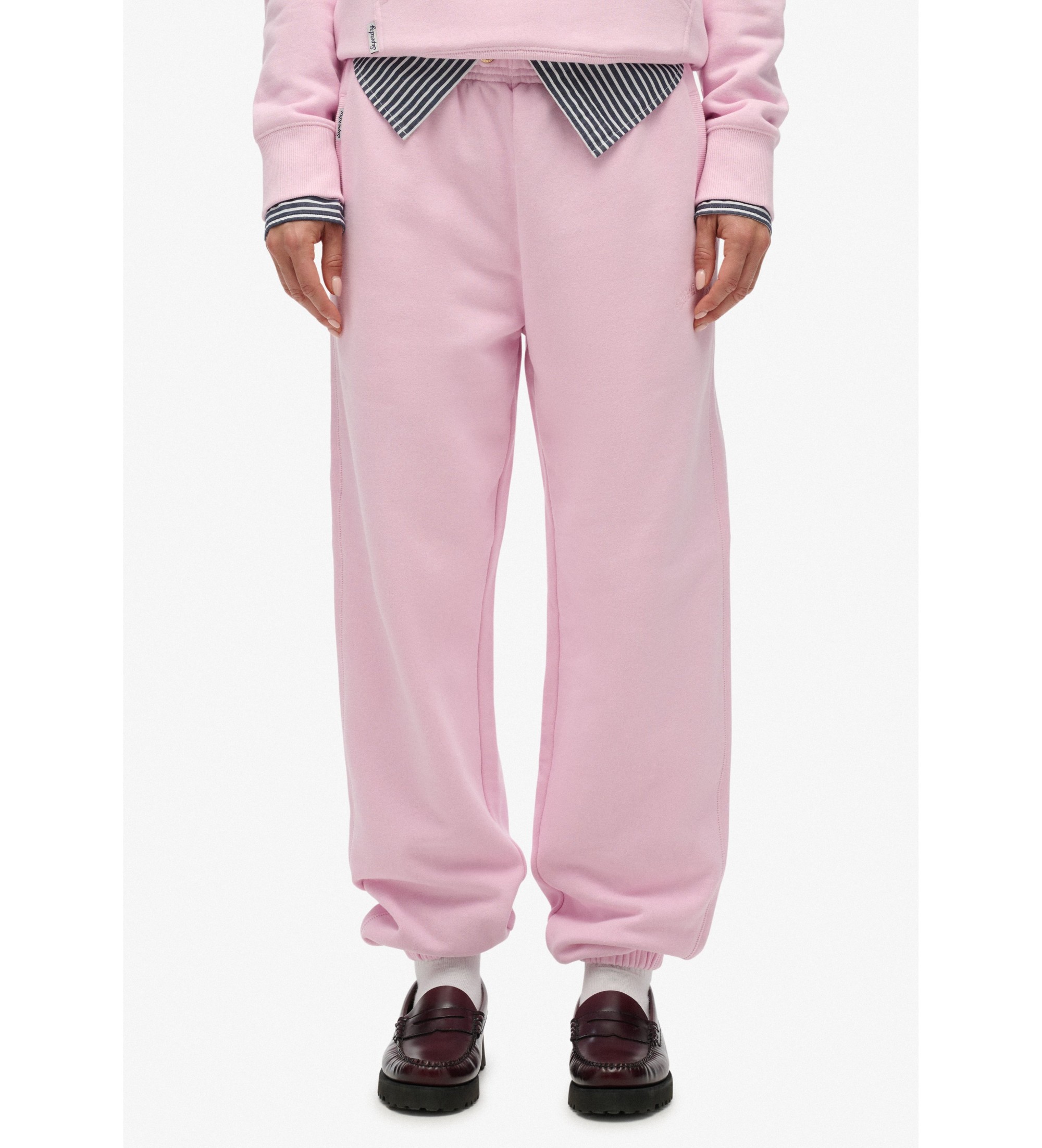 Superdry für Damen. W7011316A Jogger-Essential-Hose rosa (S), Lässig, Baumwolle