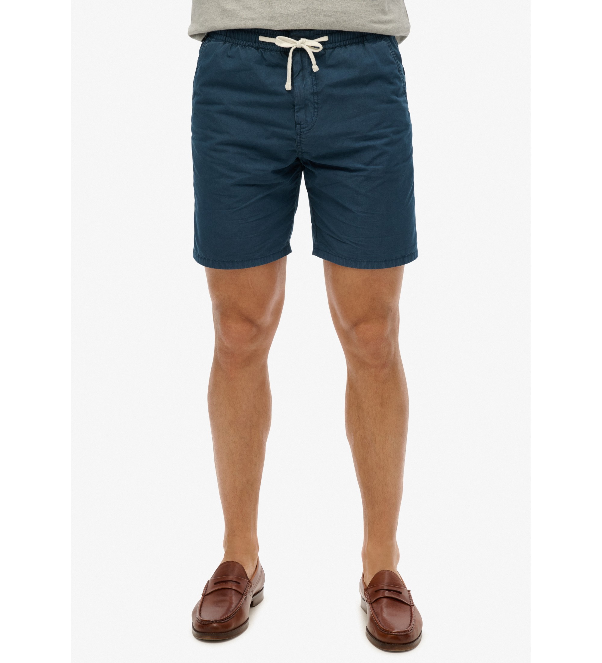 Superdryvoor mannen. M7110479A Essentials Walk short marineblauw (XL), Casual, Katoen