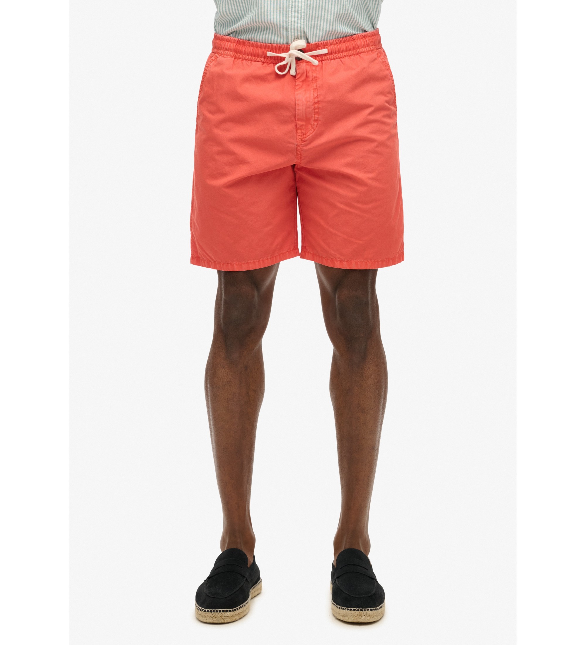 Superdryvoor mannen. M7110479A Korte essentiële wandeling oranje (S), Casual, Katoen