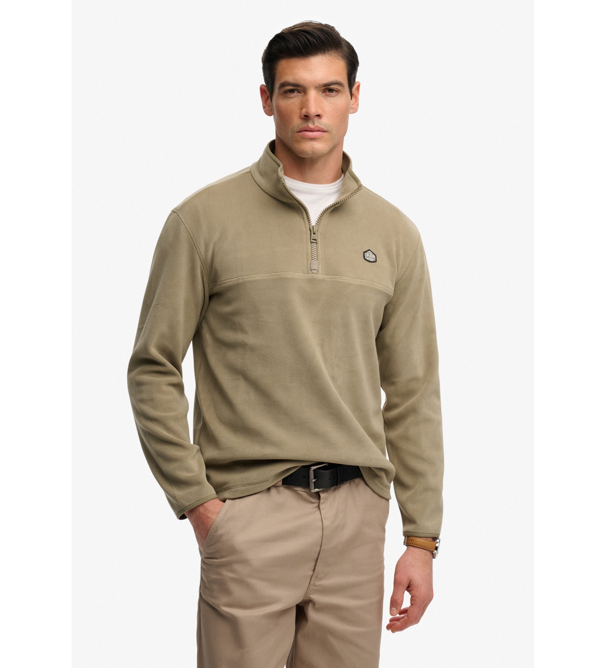 Superdry für Herren. M2014494A Expedition Sweatshirt beige (M), Lässig, Recyceltes Polyester