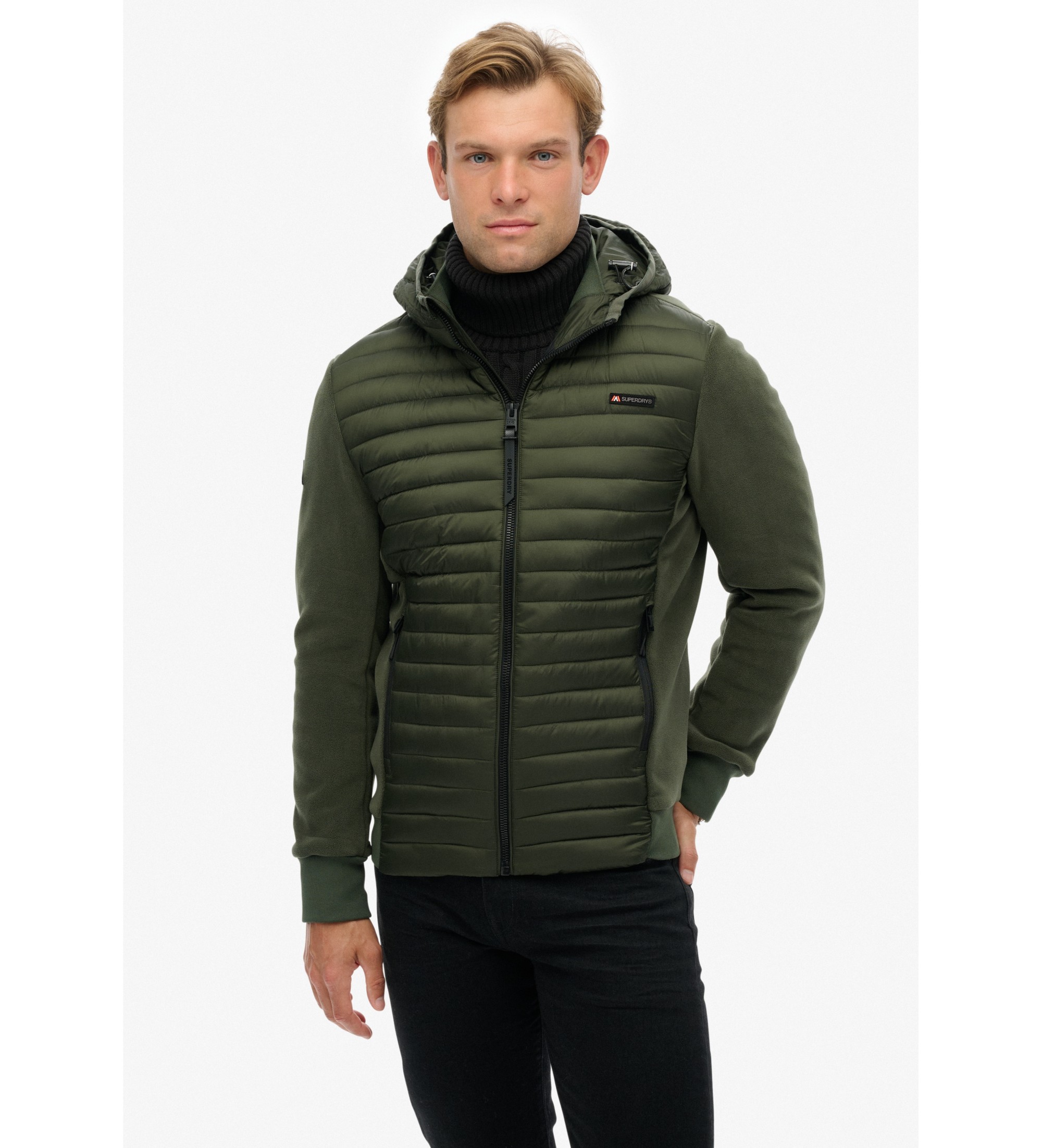 Superdry für Herren. M5012294A Sturmjacke grün (L), Lässig, Polyester
