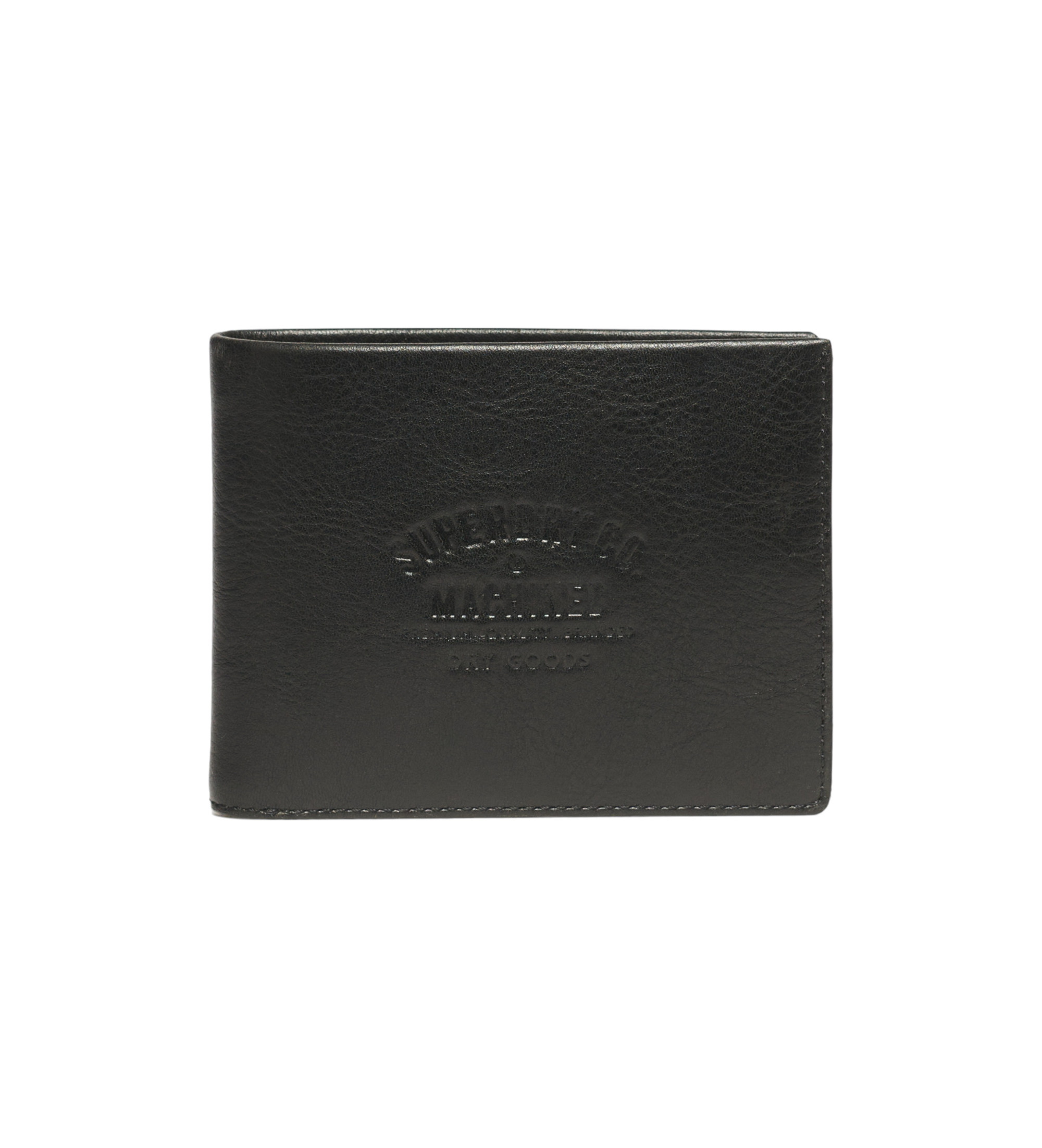 Superdry für Herren. W9810180A Ledergeldbörse Goods schwarz (OSFA), Lässig