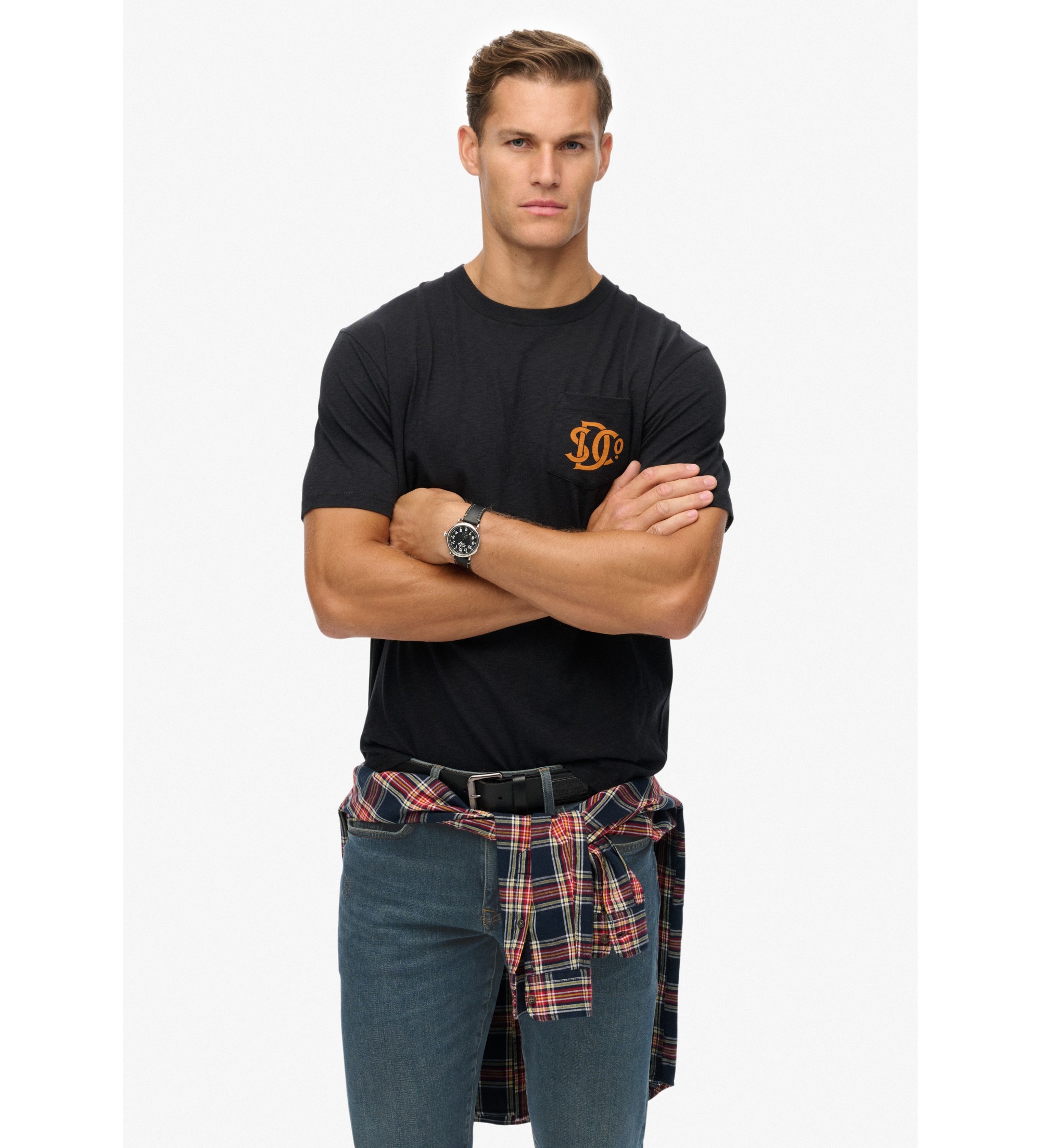 Superdry für Herren. M1012288A Merchant Grafik-T-Shirt navy (M), Lässig, Baumwolle, Kurzarm, Marine
