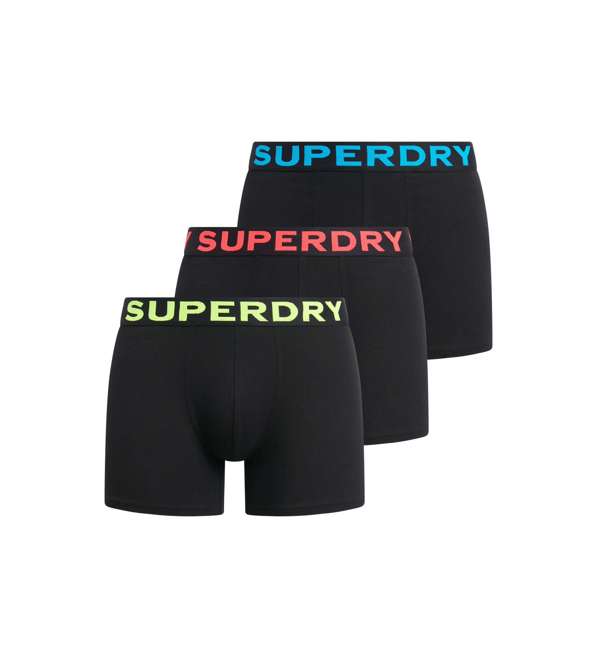 Superdry für Herren. M3110452B 3er Set Boxershorts Text schwarz (XL), Heimtextilien, Baumwolle