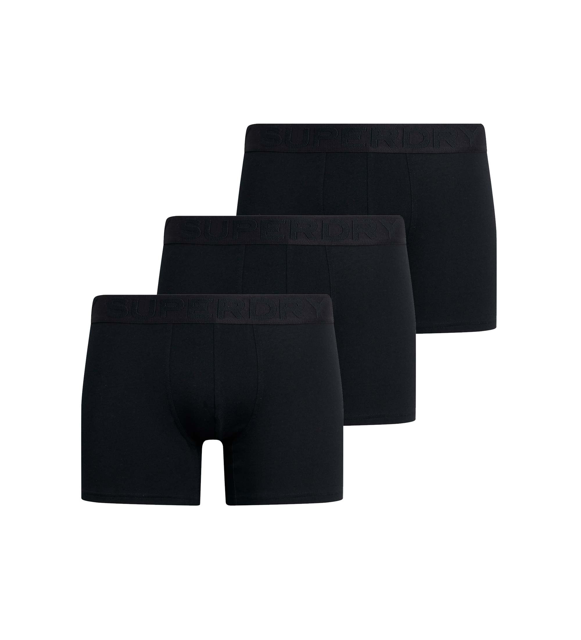Superdry für Herren. M3110452C 3er-Pack Boxershorts Schwarzes Design (M), Heimtextilien, Baumwolle