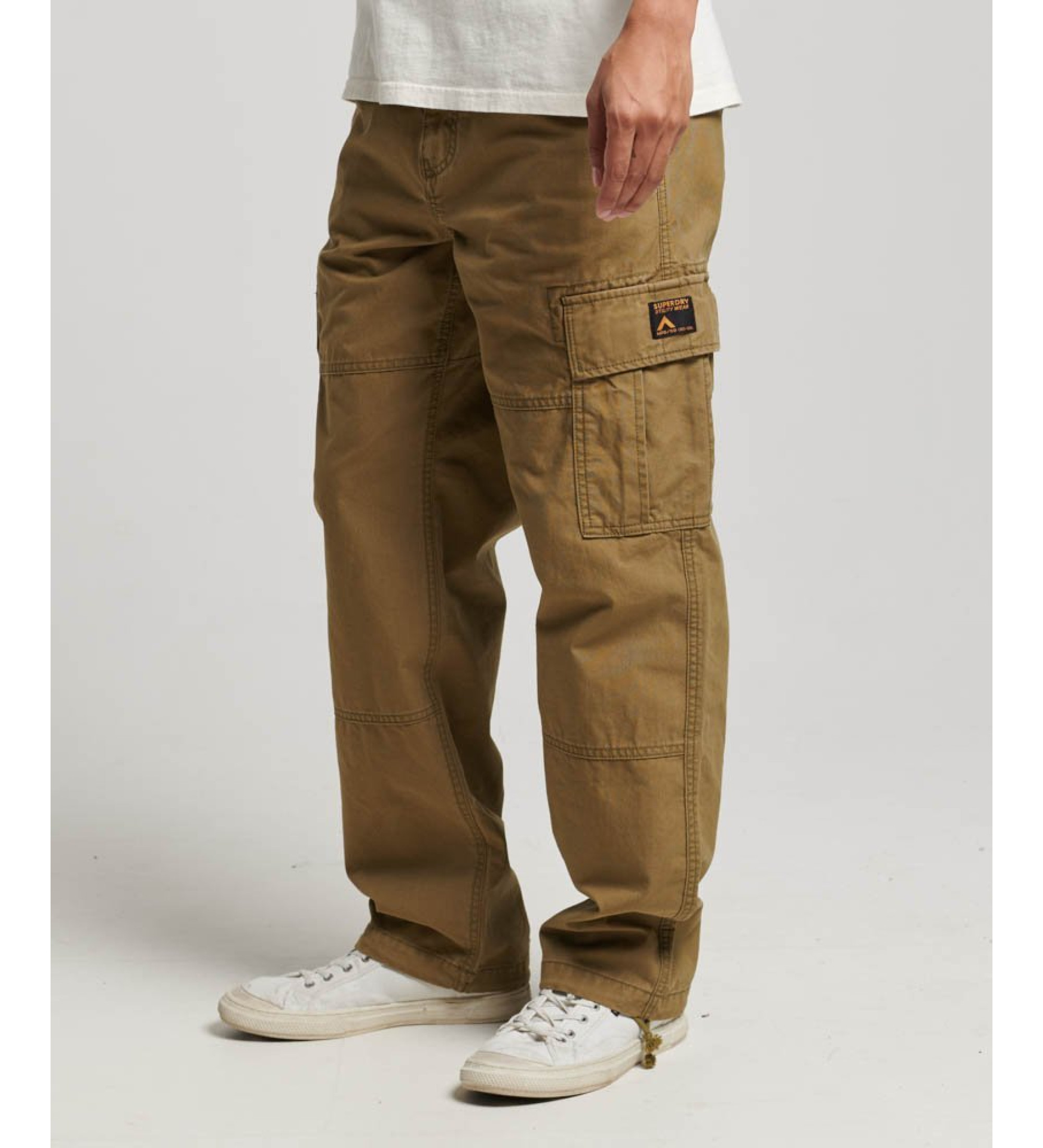 Superdry für Herren. M7011029A Lose Cargohose grün (29/32), Lässig, Baumwolle