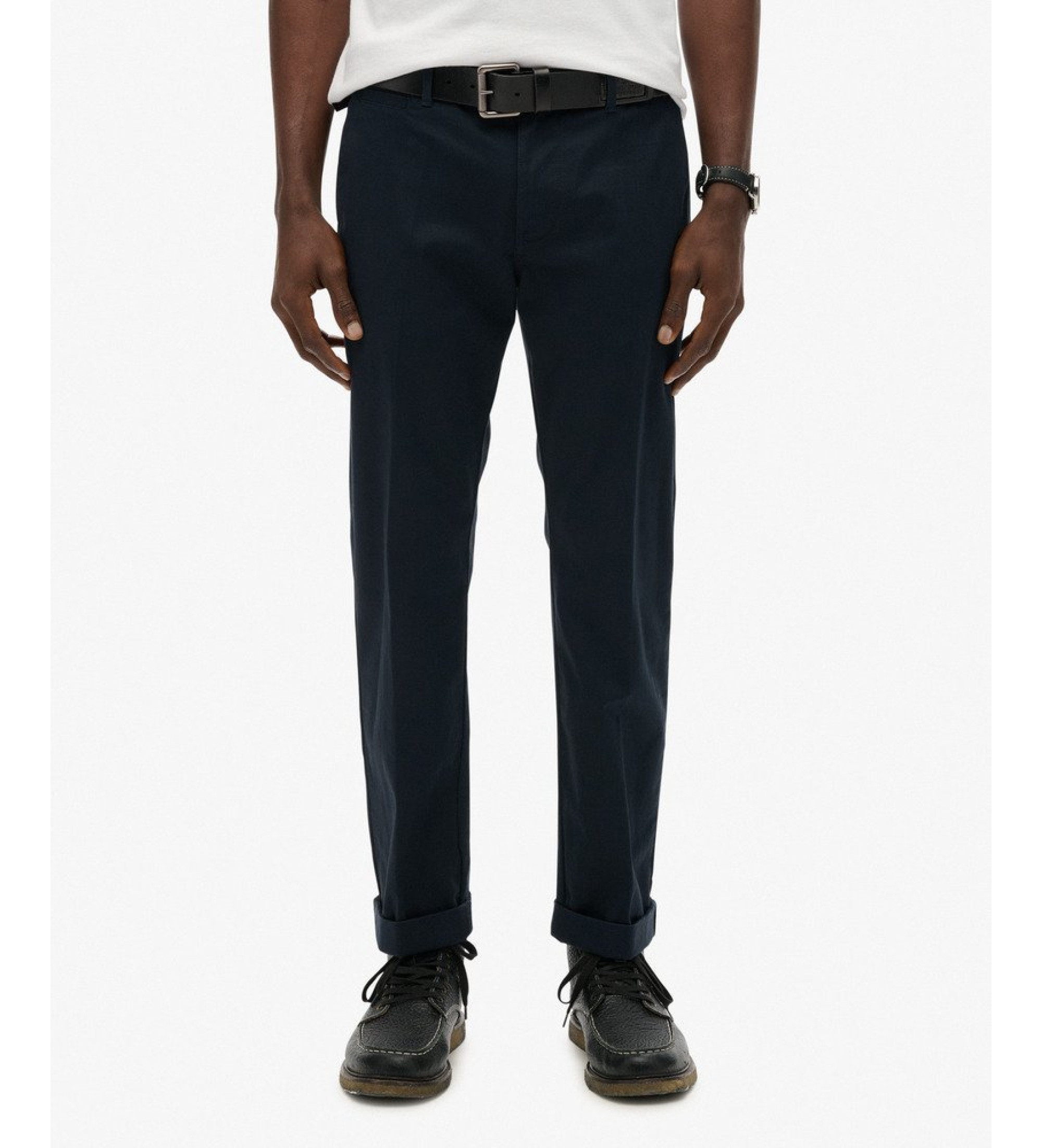 Superdry für Herren. M7011418A Premium Regular Regular Chino-Hose navy (32/32), Lässig, Baumwolle, Marine