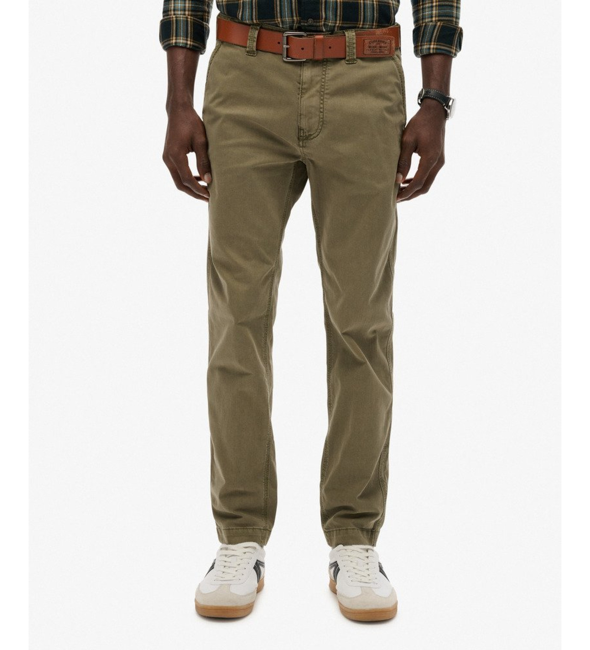 Superdry für Herren. M7011414A Chino Utility-Hose dunkelbraun (33/32), Lässig, Baumwolle