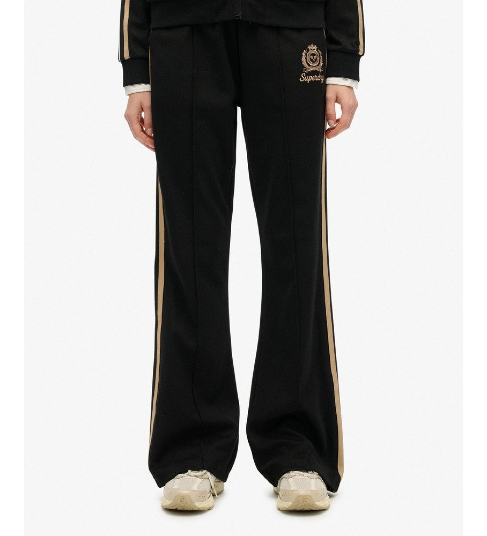 Superdry für Damen. W7011220A Country Club Track Pants schwarz (XS), Lässig, Baumwolle