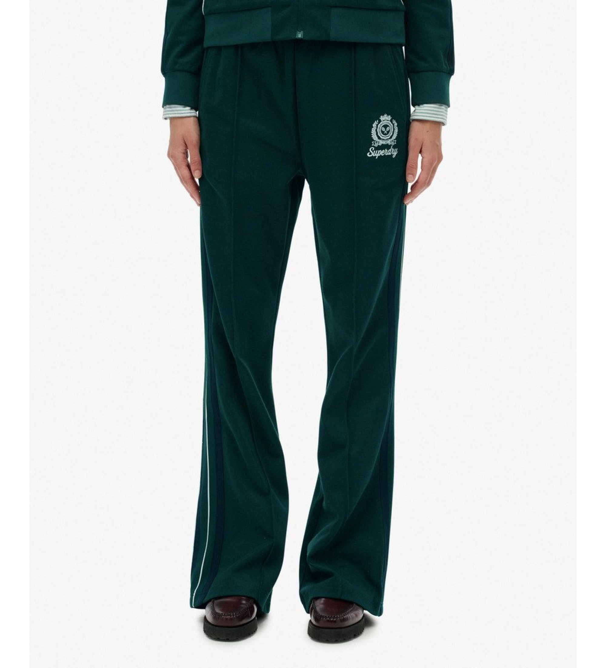 Superdry für Damen. W7011220A Country Club Track Pants grün (XL), Lässig, Polyester