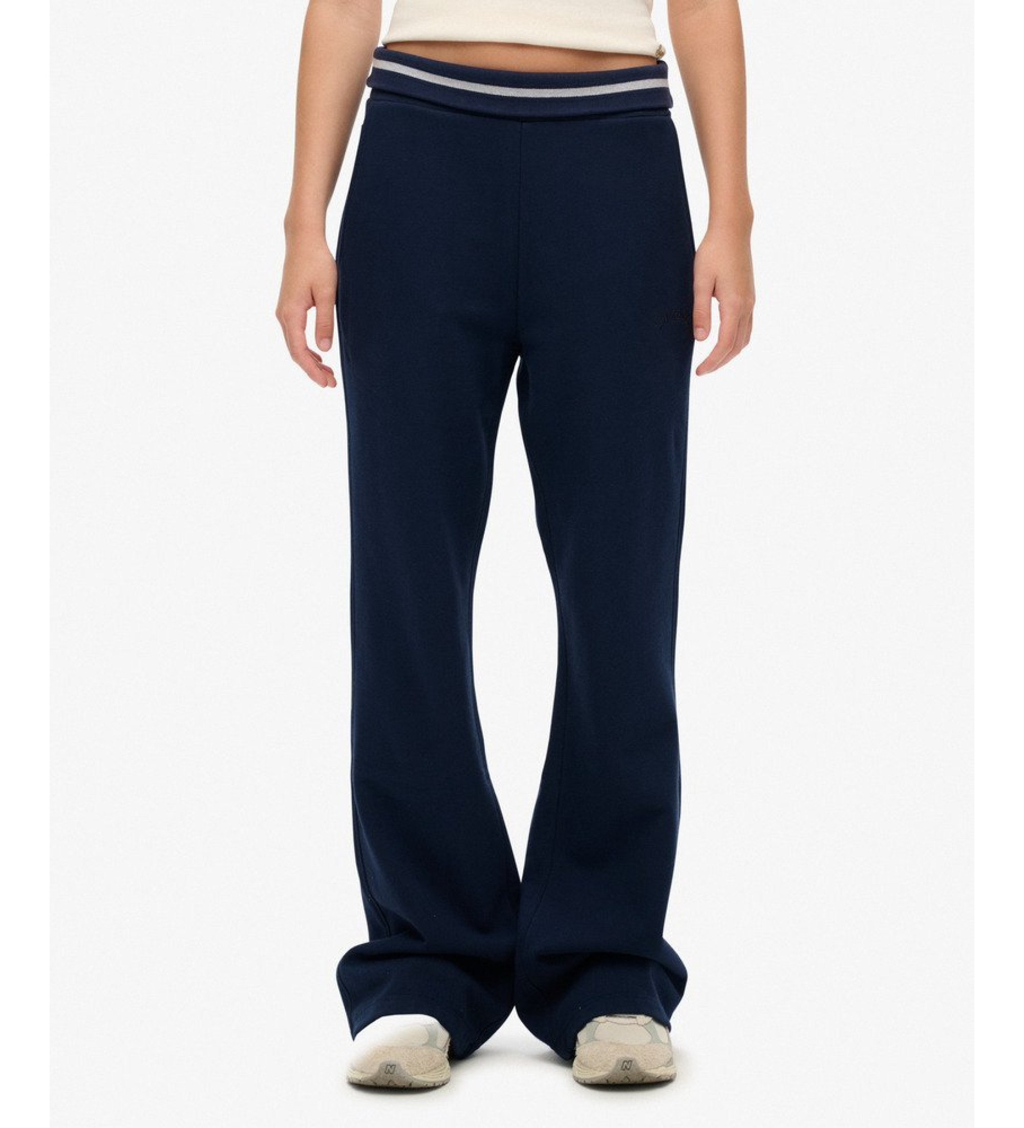 Superdry für Damen. W7011097A Athletic Essentials Logo Low Rise Jogger-Hose navy (XL), Lässig, Baumwolle, Marine