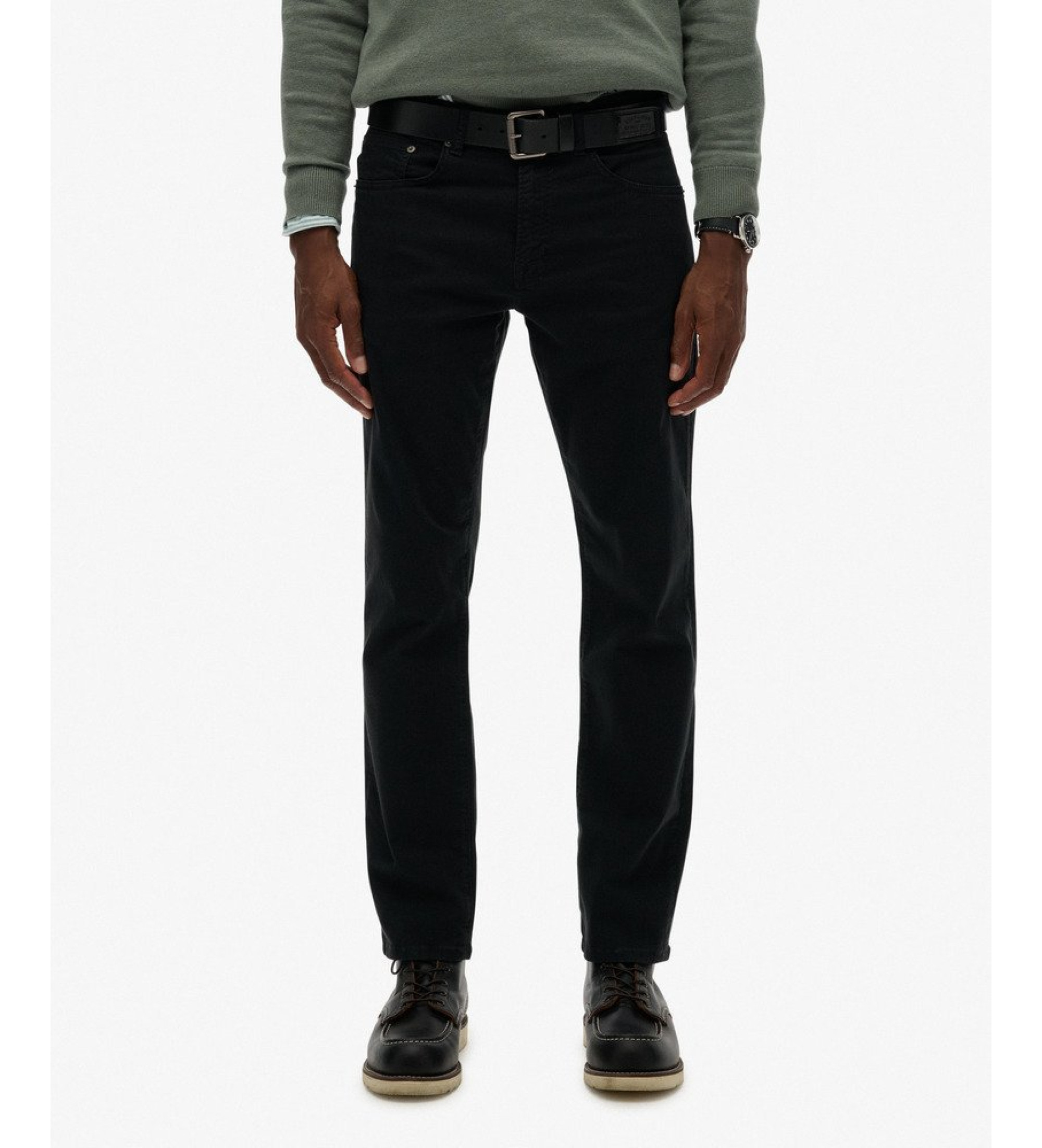 Superdry für Herren. M7011425A Merchant Sateen Hose schwarz (32/32), Lässig, Baumwolle