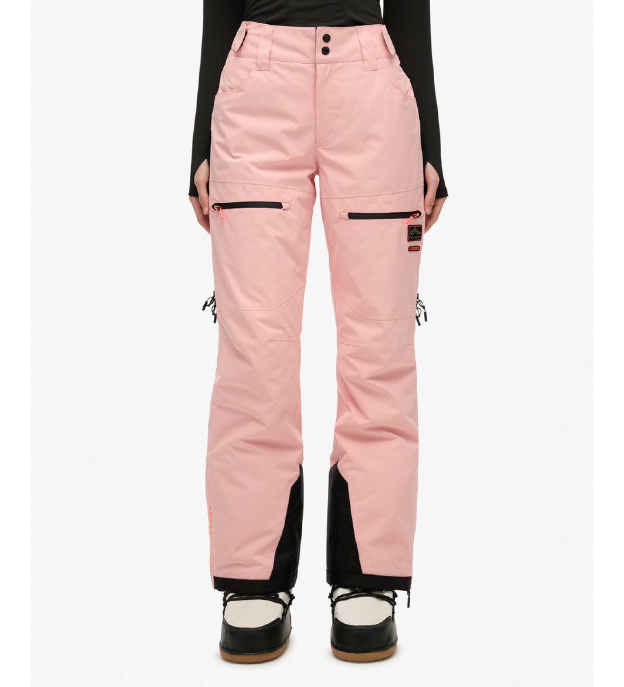 Superdry für Damen. WS110187A Ski Ultimate Pants rosa (8 UK = XS), Sportlich, Polyester, Schnee