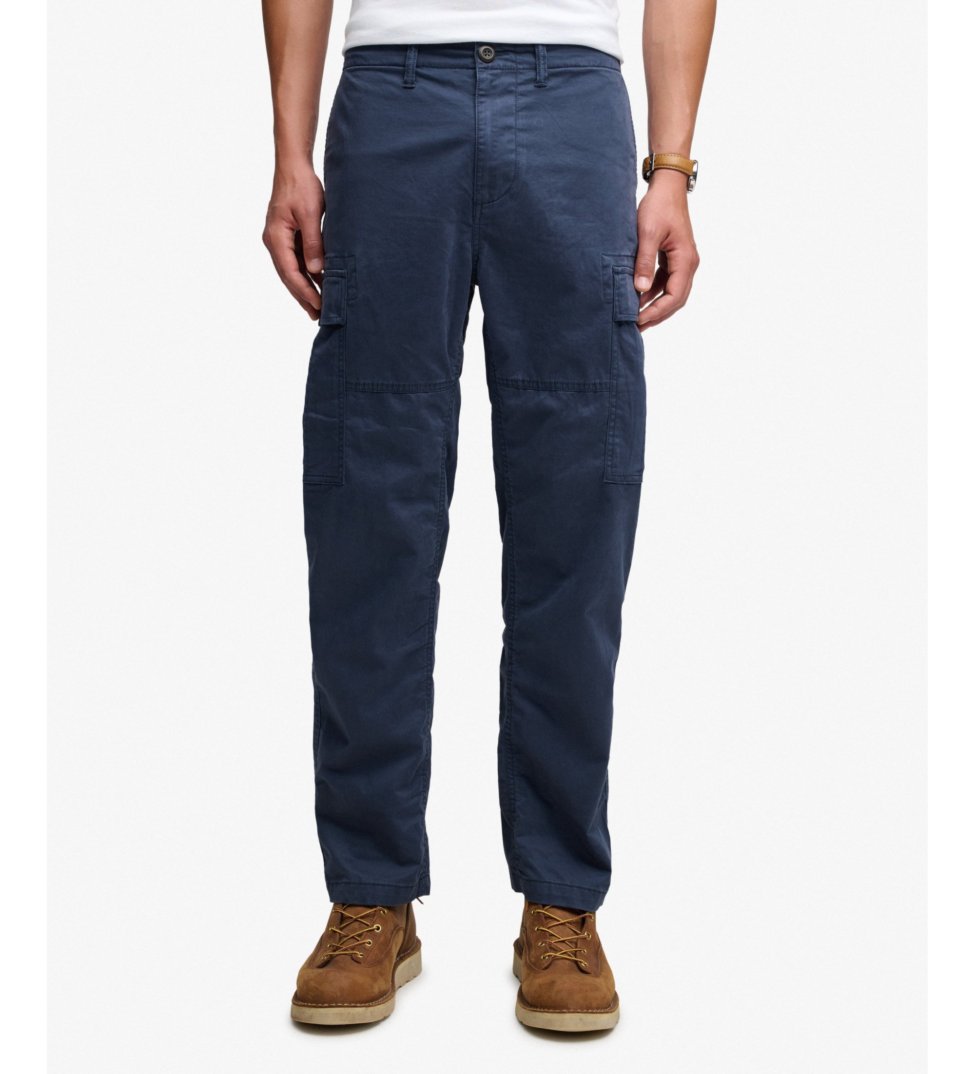 Superdry für Herren. M7011512A Cargo-Hose Regular Taper marineblau (29/32), Lässig, Baumwolle