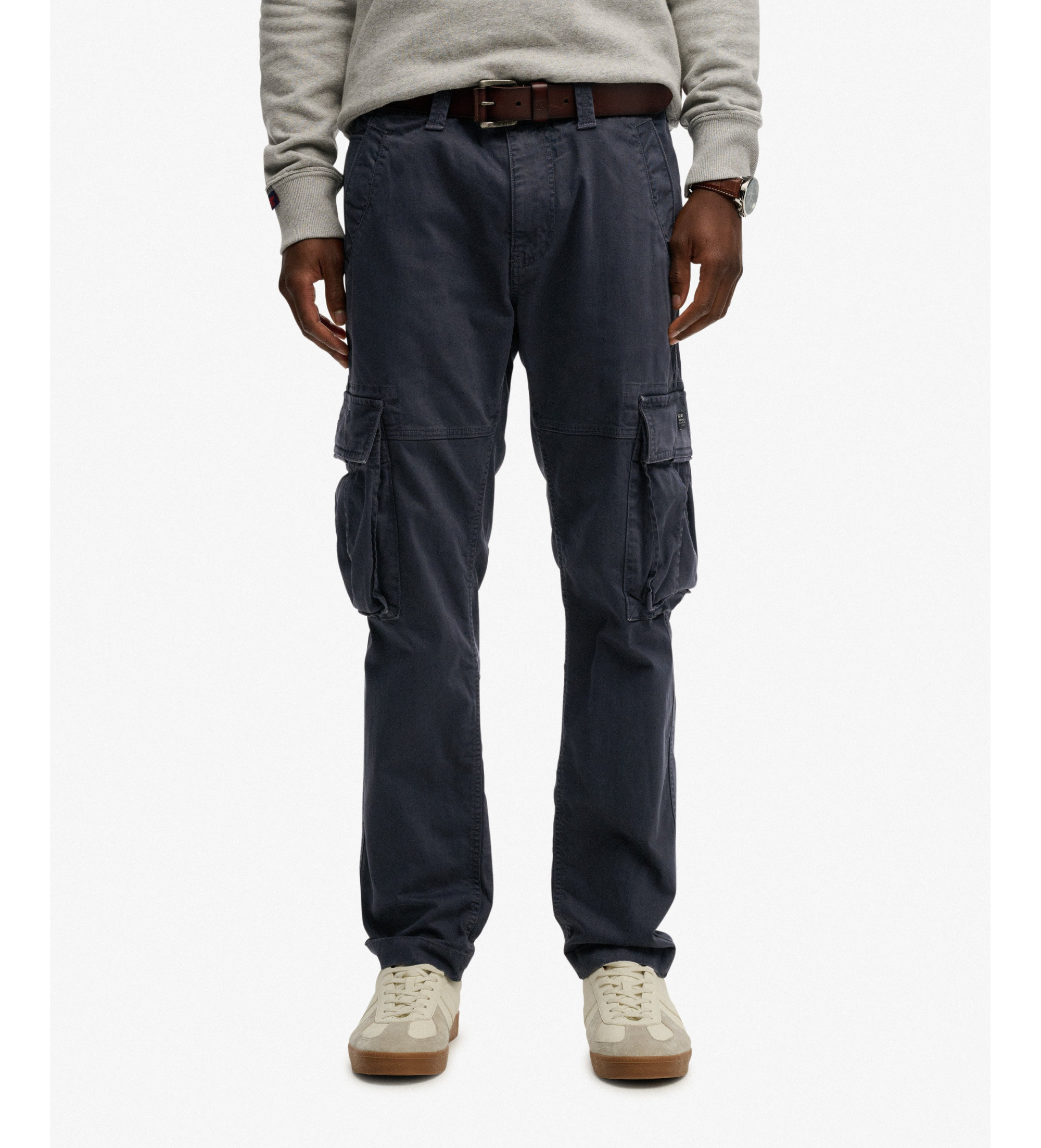 Superdry für Herren. M7011132A Core Cargo Hose navy (29/32), Lässig, Baumwolle, Marine