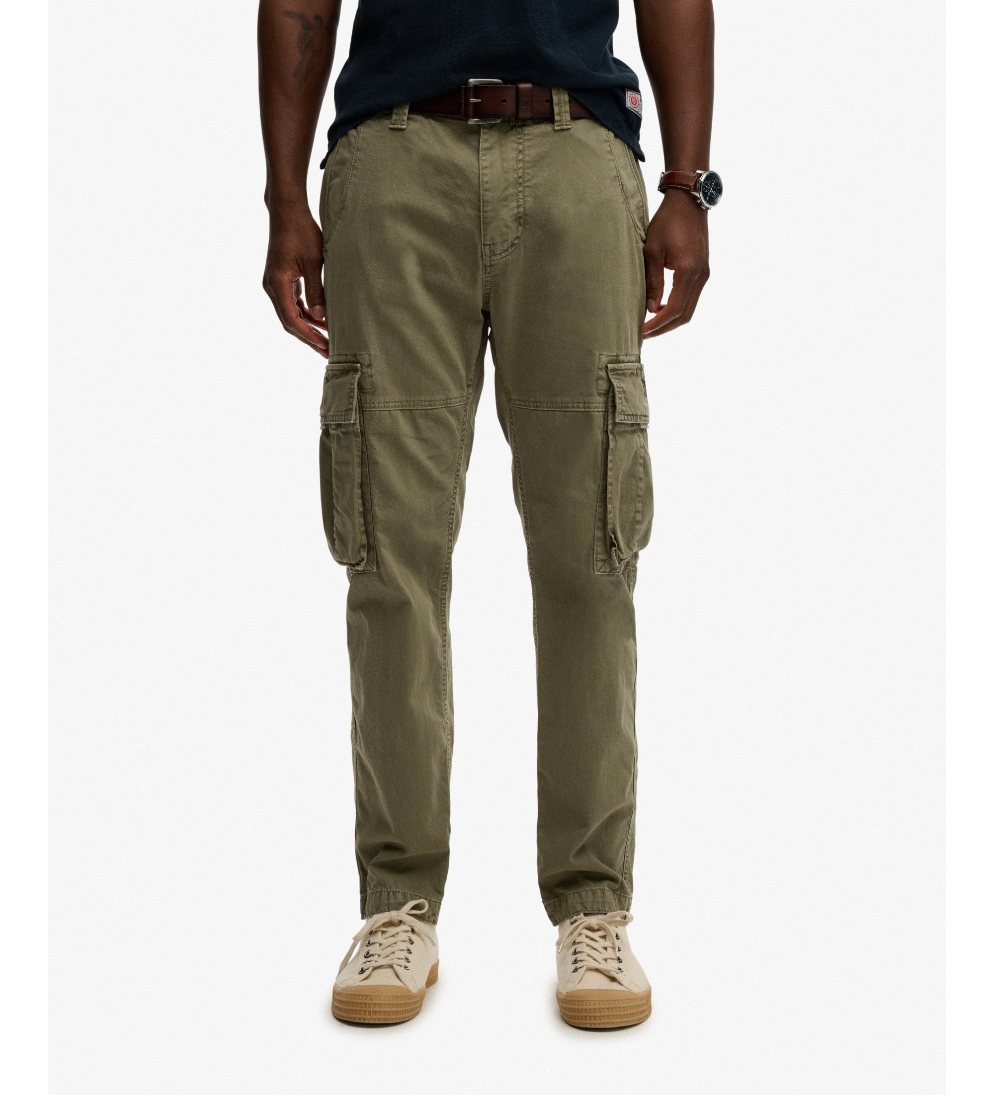 Superdry für Herren. M7011132A Pantalón Core Cargo Pant grün (29/32), Lässig, Baumwolle