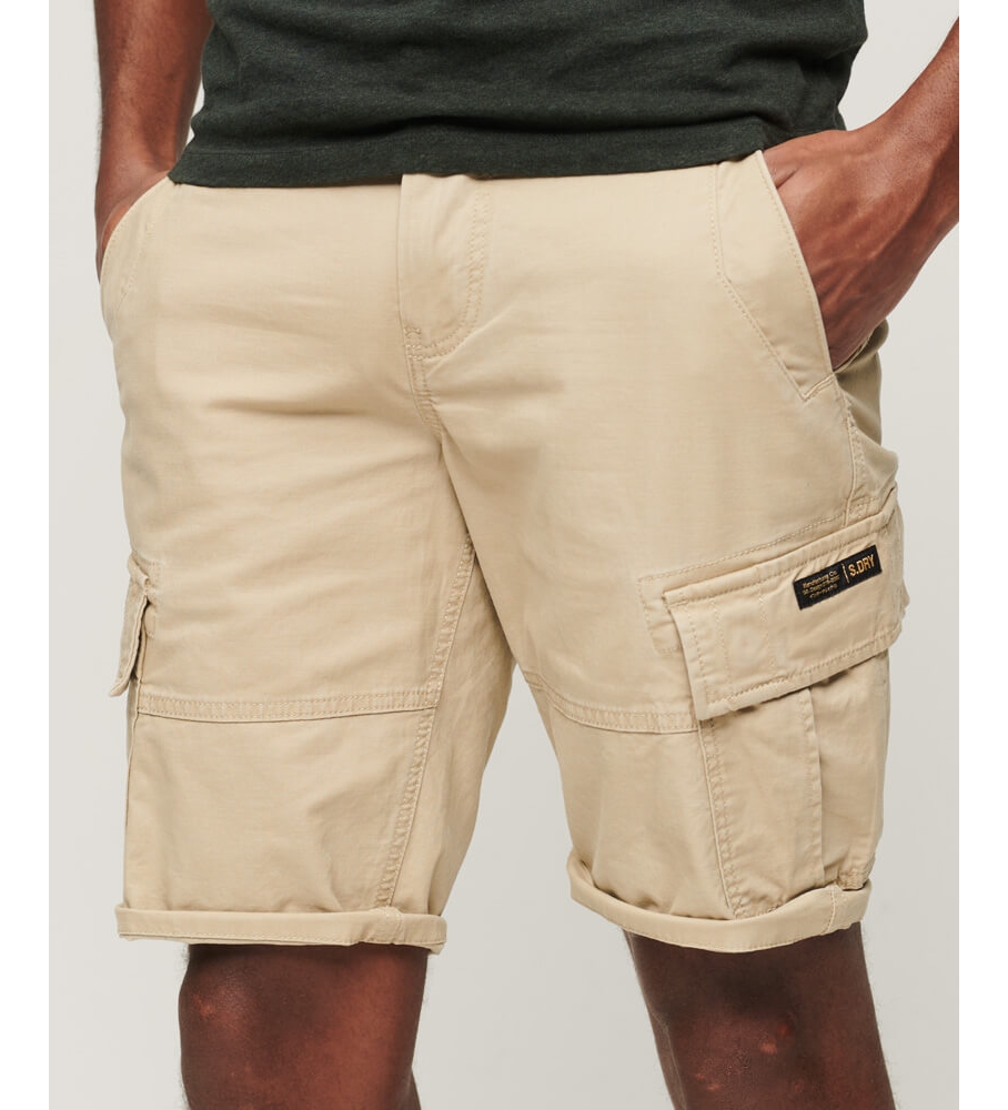 Superdry für Herren. M7110300A Cargo-Shorts aus Bio-Baumwolle Core (30), Beige, Lässig, Nachhaltig
