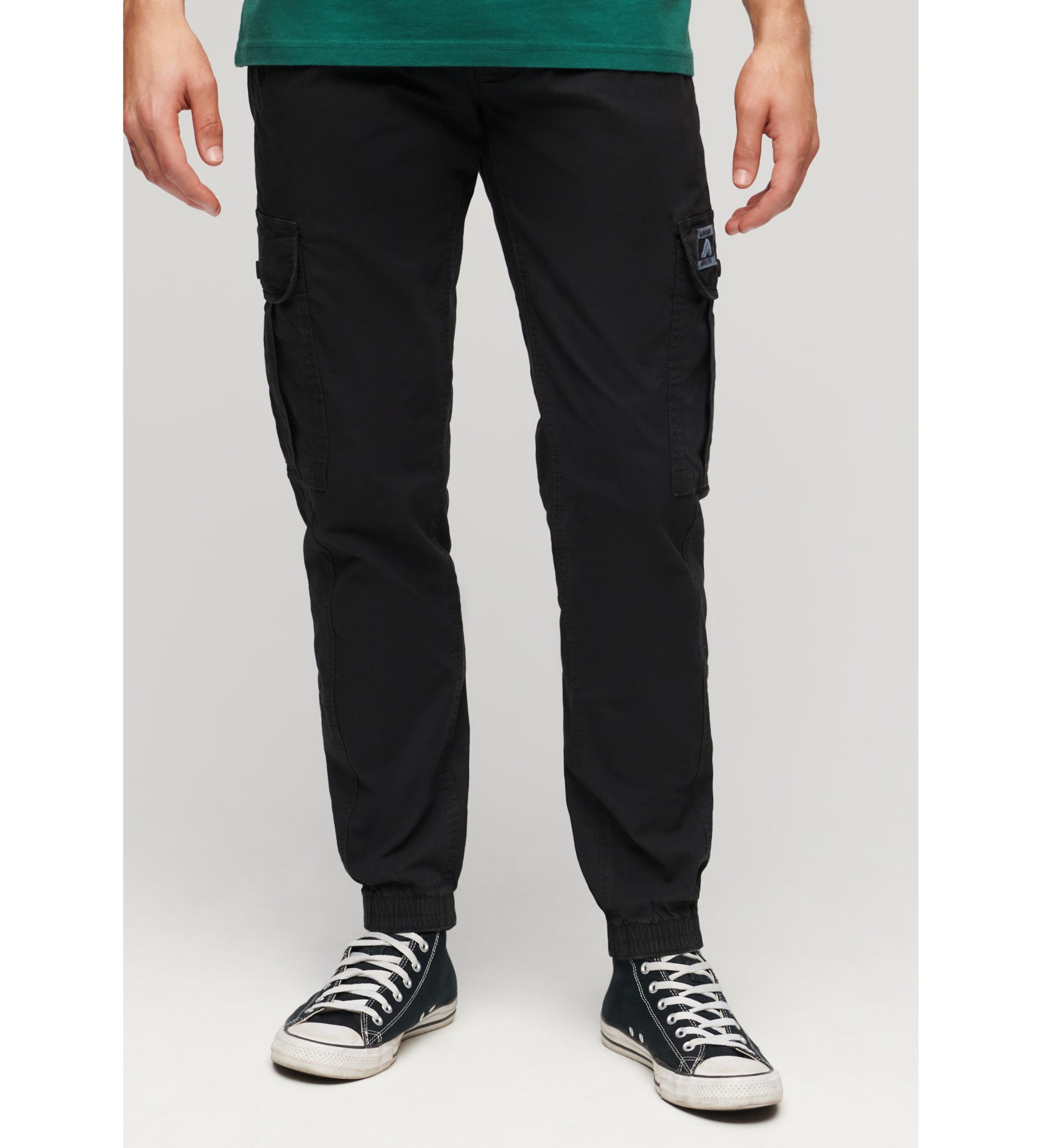 Superdry für Herren. M7011131A Maßgeschneiderte Cargohose Für Schwarz (33/32), Lässig, Baumwolle
